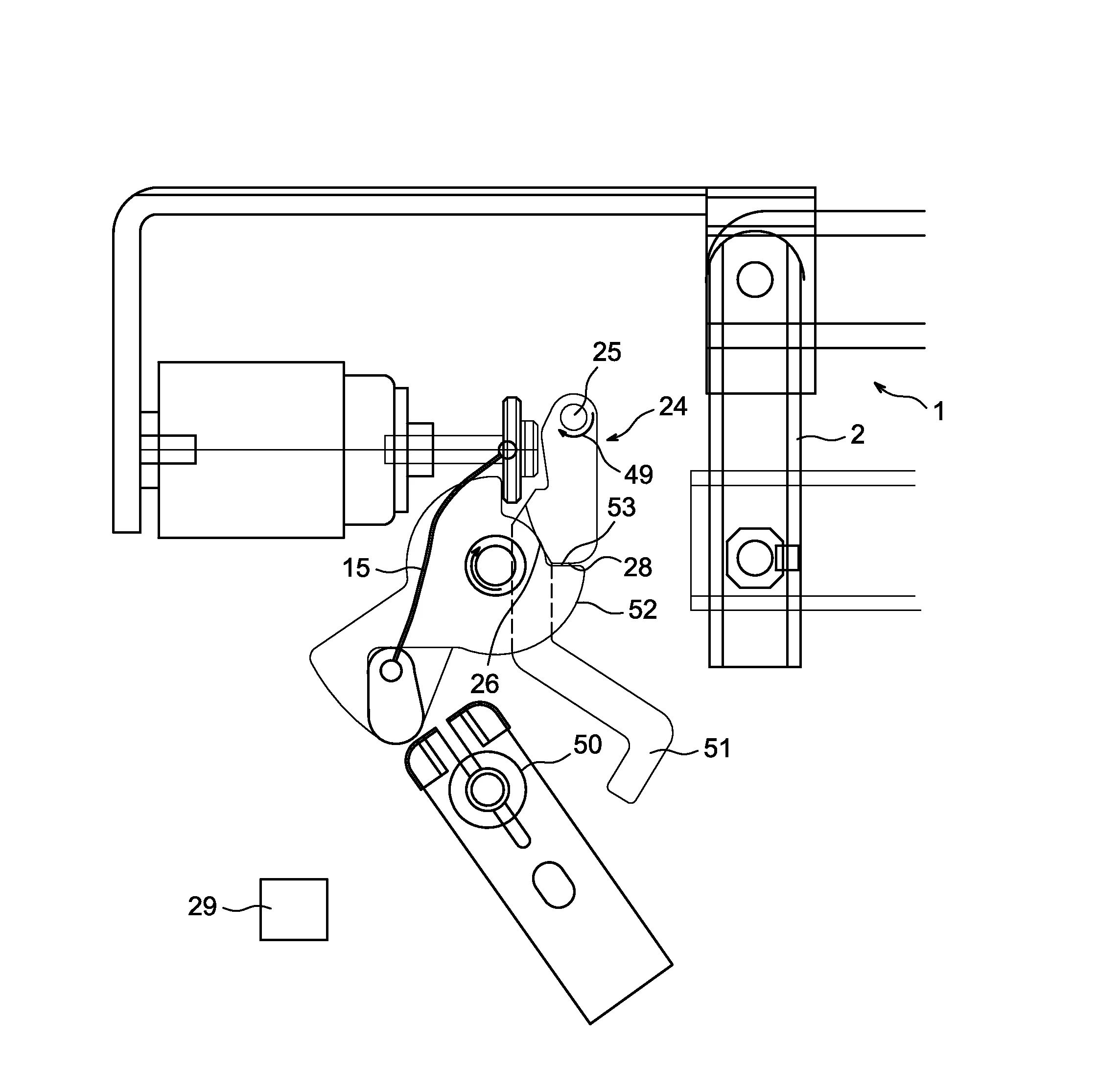 Dispositif d'accrochage et de verrouillage interne a un interrupteur ou a un disjoncteur.