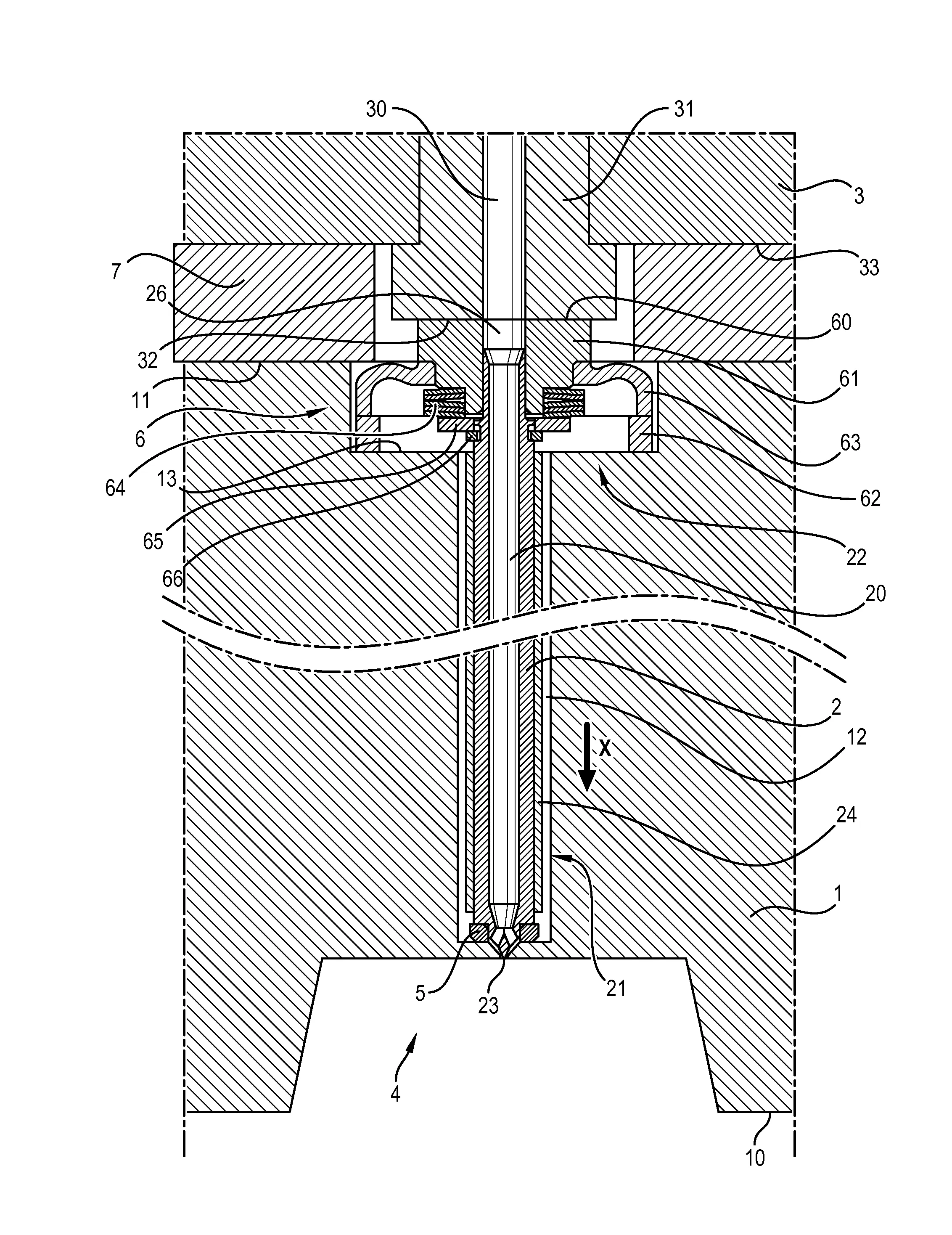 Buse et systeme d'injection de matiere thermoplastique