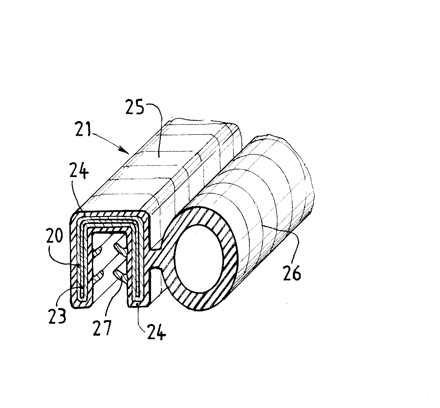 Profile en materiau thermoplastique