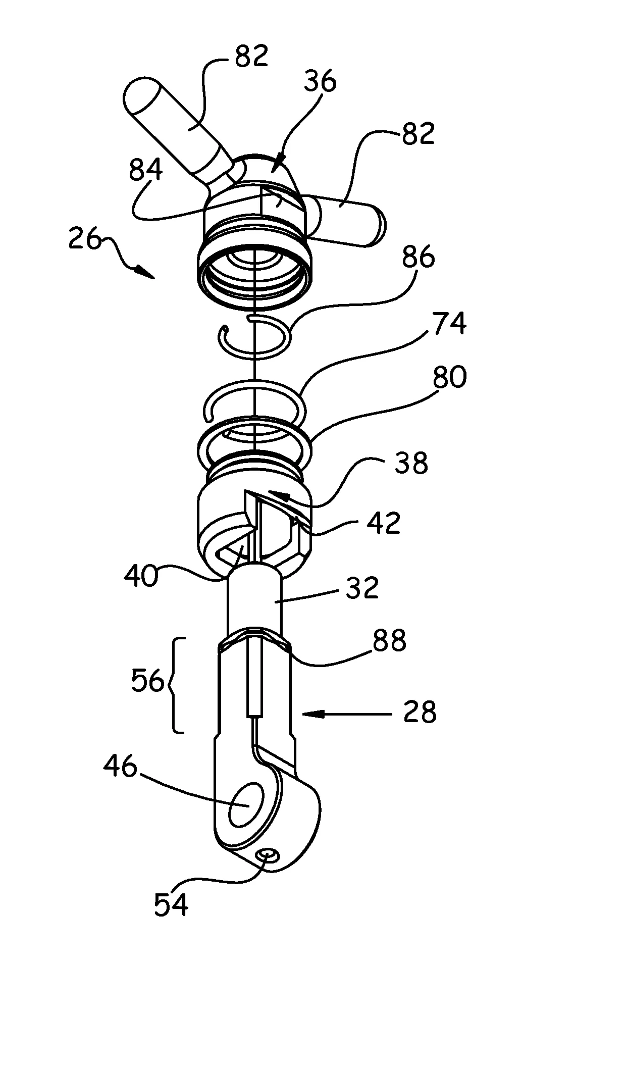 Dispositif de verrouillage d'une porte