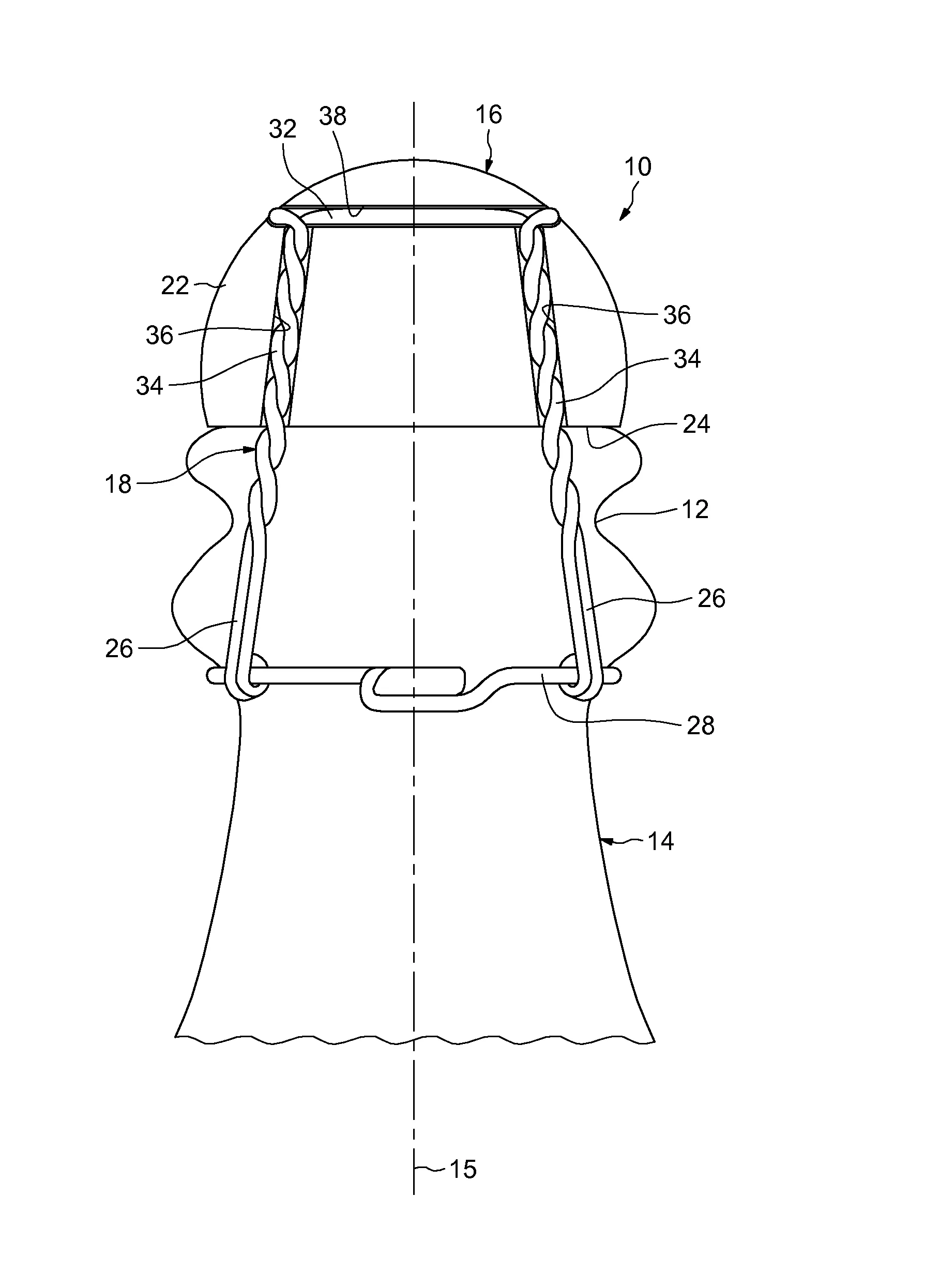 Ensemble de bouchage d'un col de bouteille.