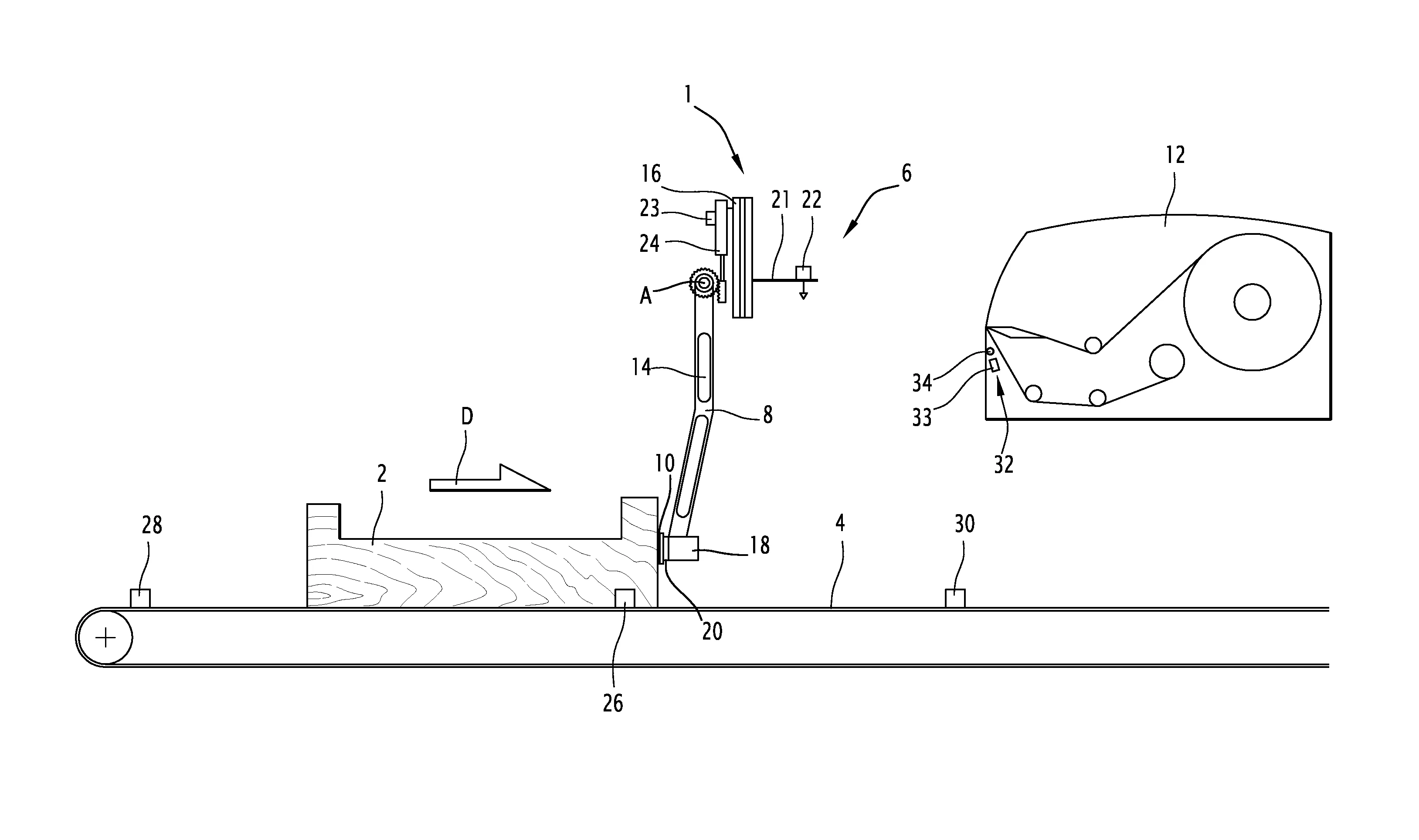 Machine d'etiquetage dynamique