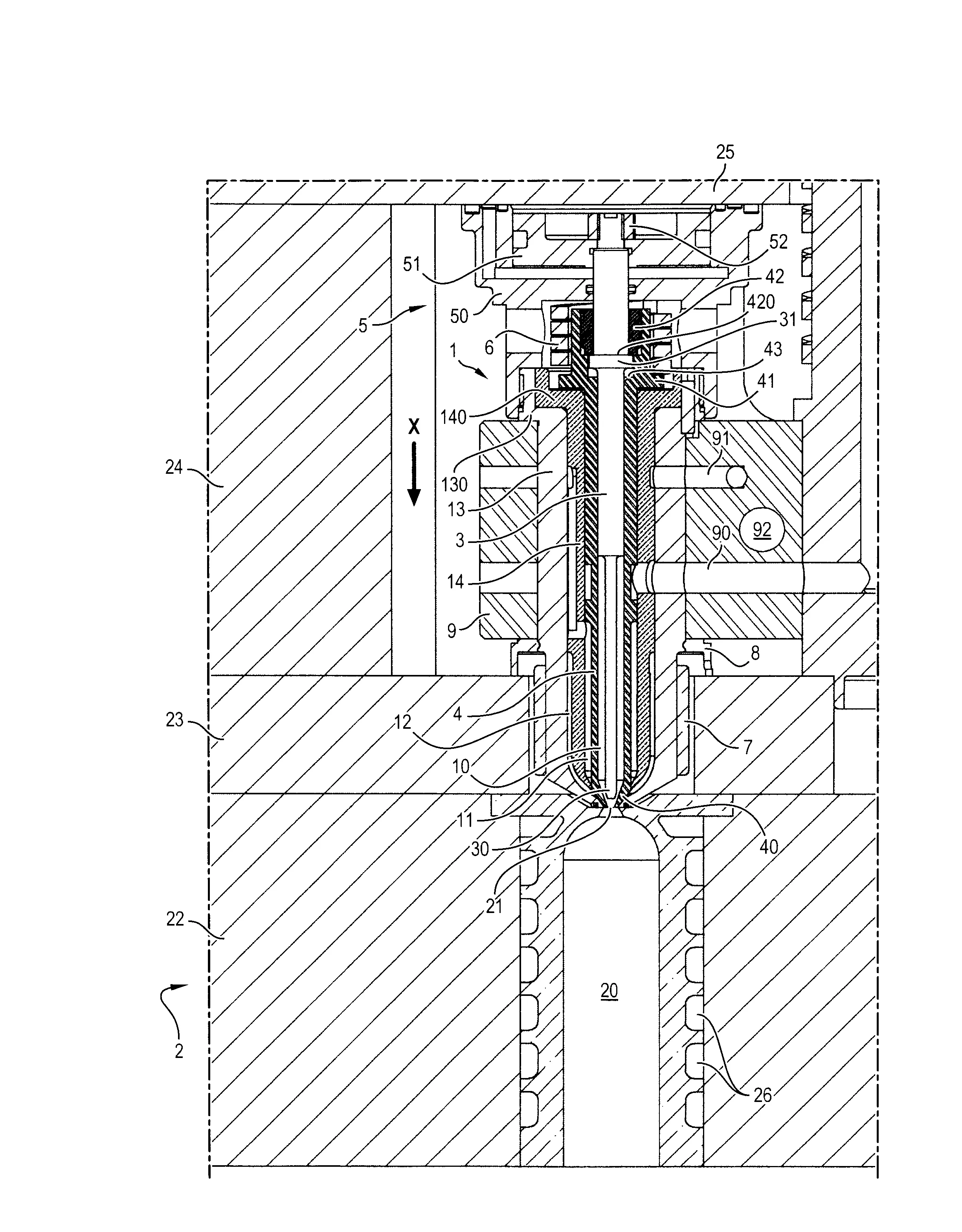 Systeme d'injection d'un article moule multi-couche