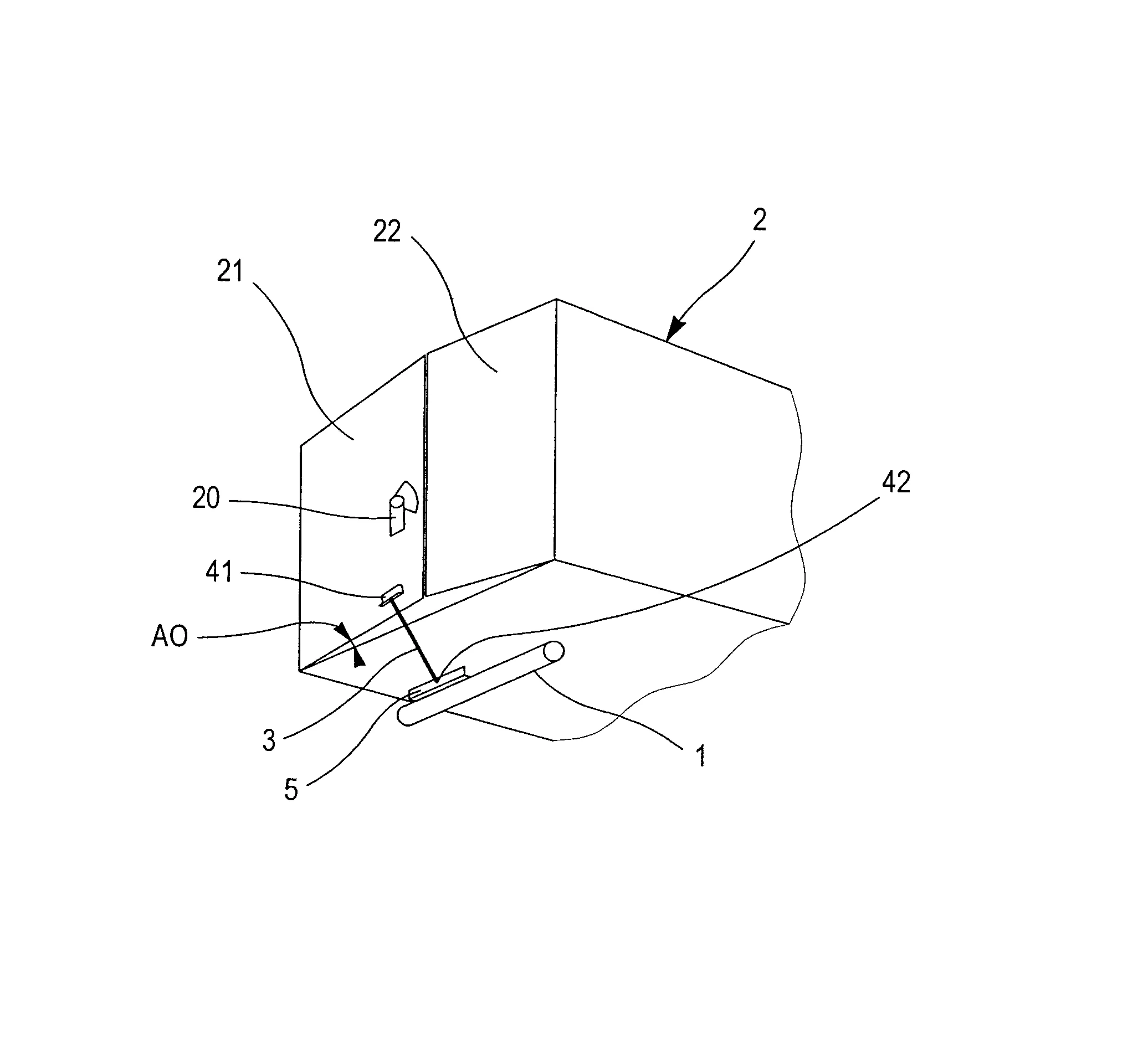 Dispositif de transport a securisation d'ouverture