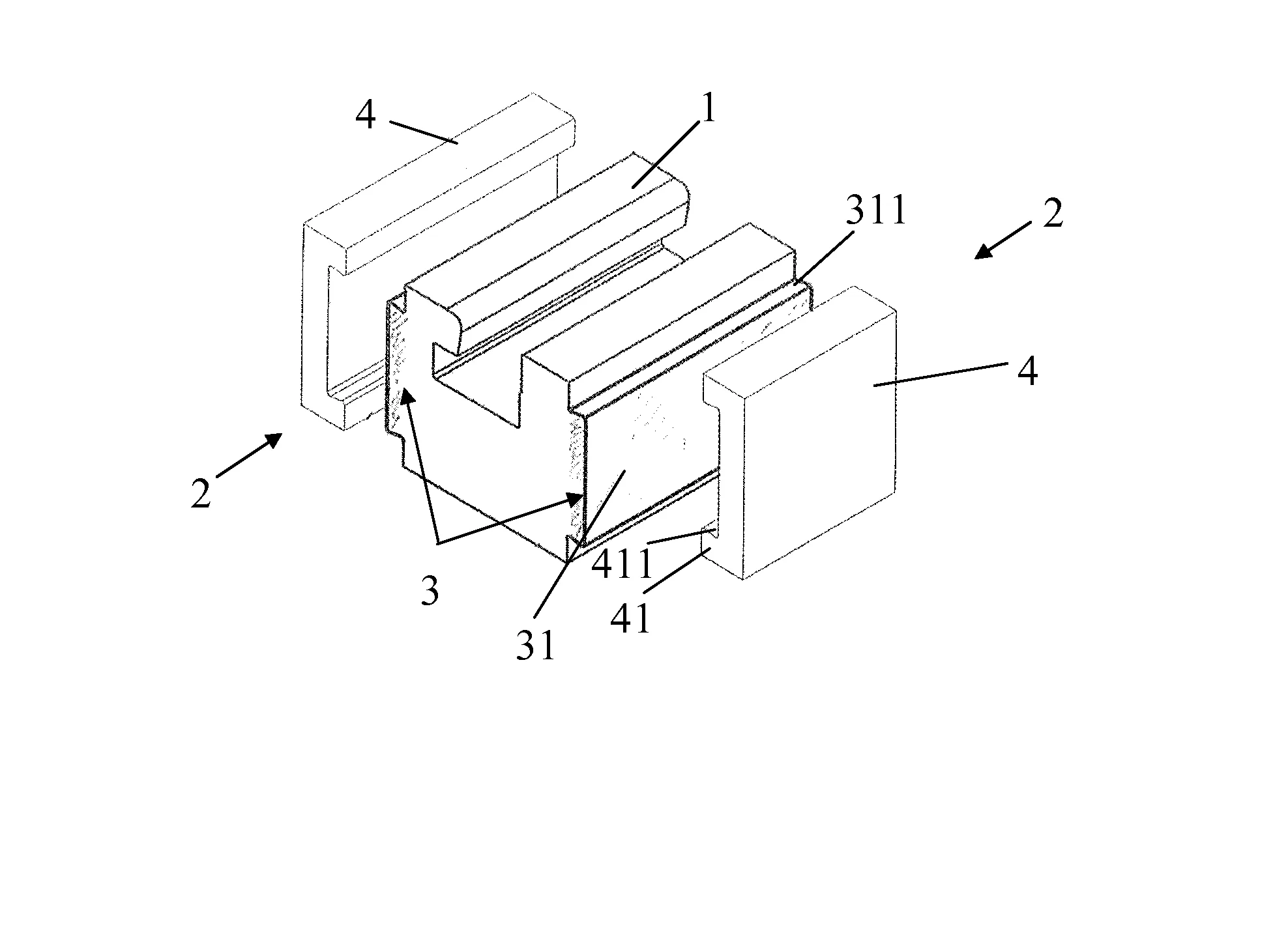 Dispositif de revetement antivibratoire et/ou electriquement isolant pour blocs usines ou mecanosoudes de demi-aiguillages ou de coeurs d'appareils de voie en chaussee