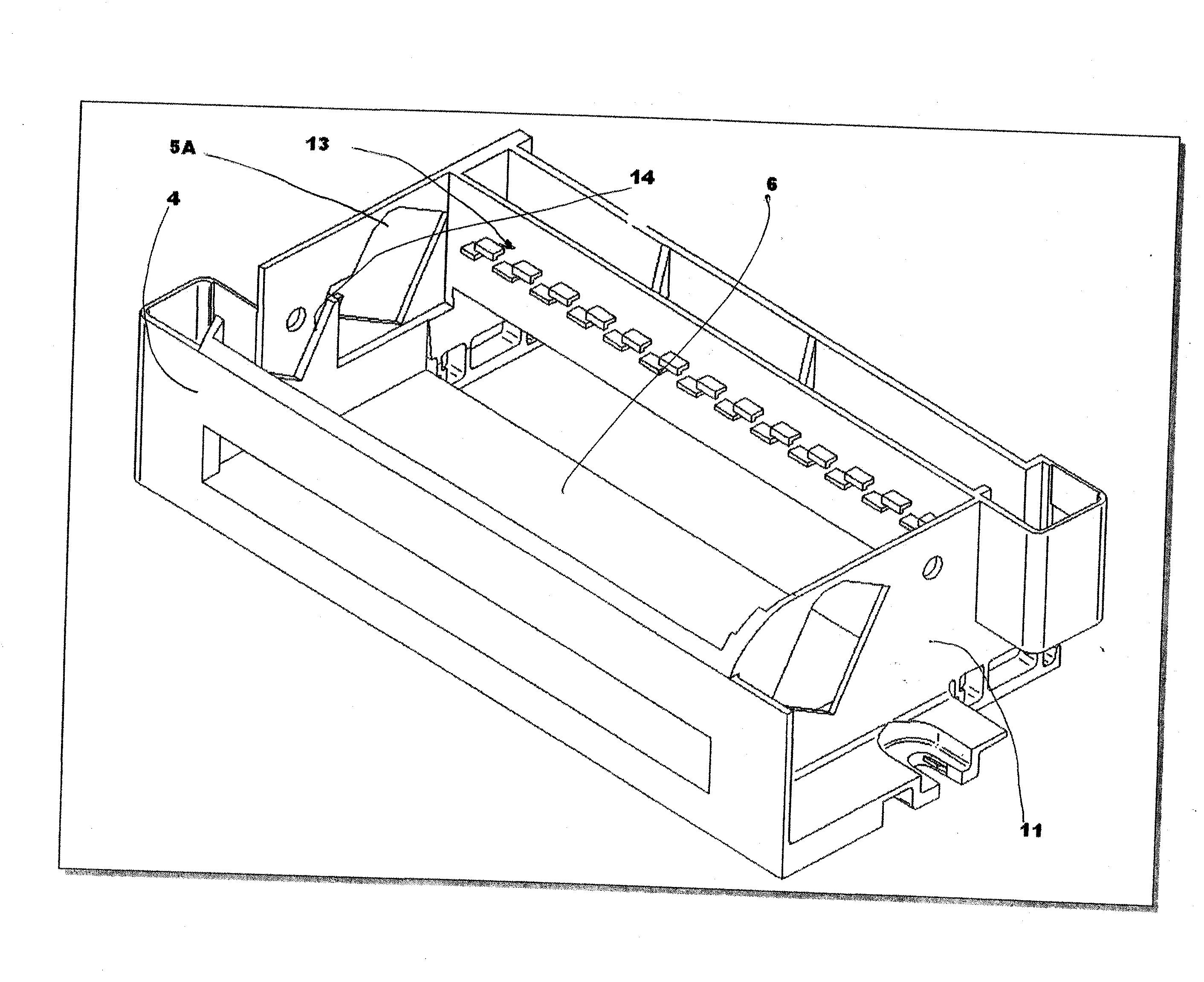 Repartiteur de courant a barres conductrices