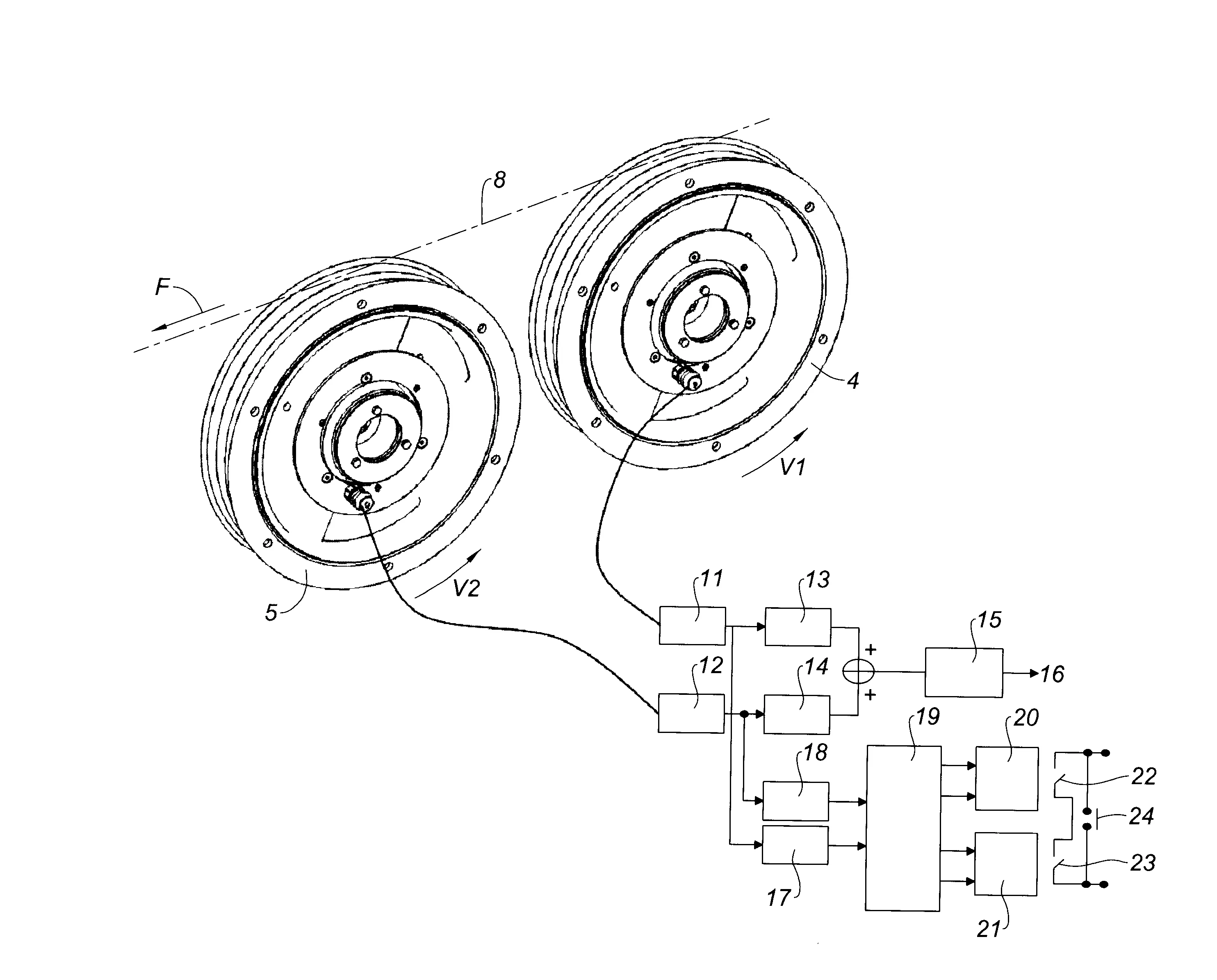 Dispositif de surveillance de rotation d'un organe tournant d'appui et de guidage, dans une installation de remontee mecanique