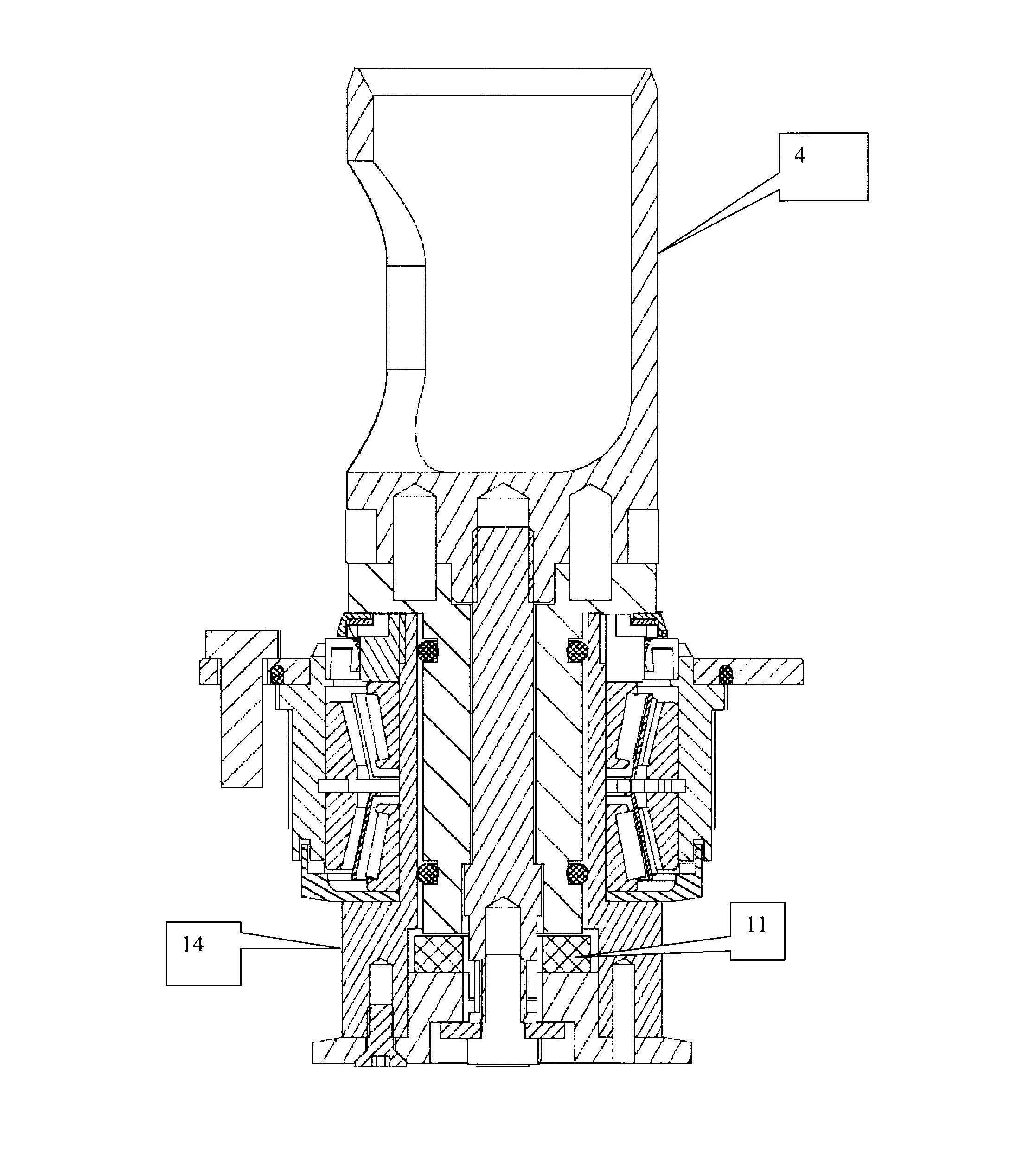 Dispositif de guidage et d'entrainement de vanne rotative de machine de dosage