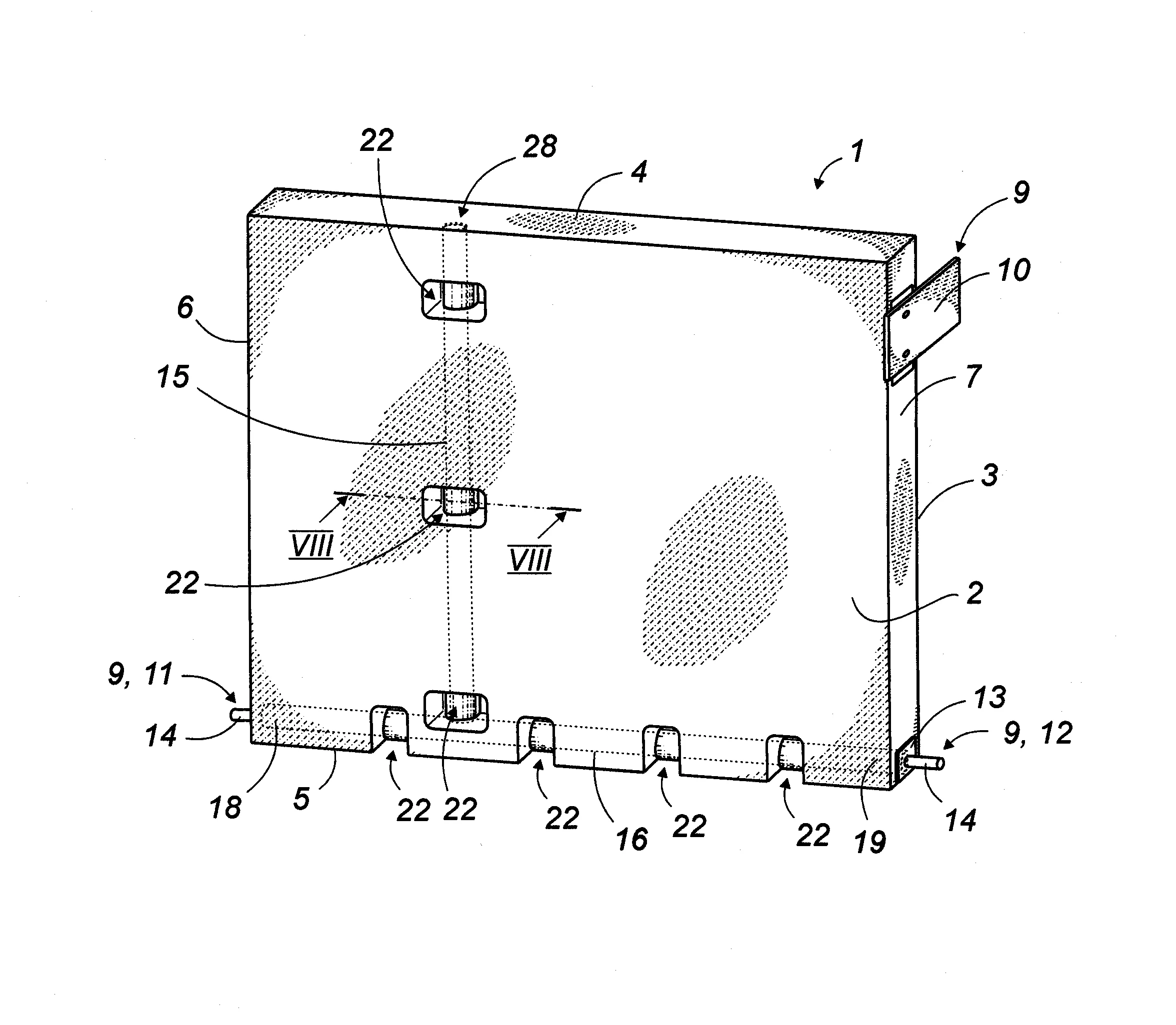 Procede de rigidification d'un corps de dossier de siege, en matiere plastique soufflee
