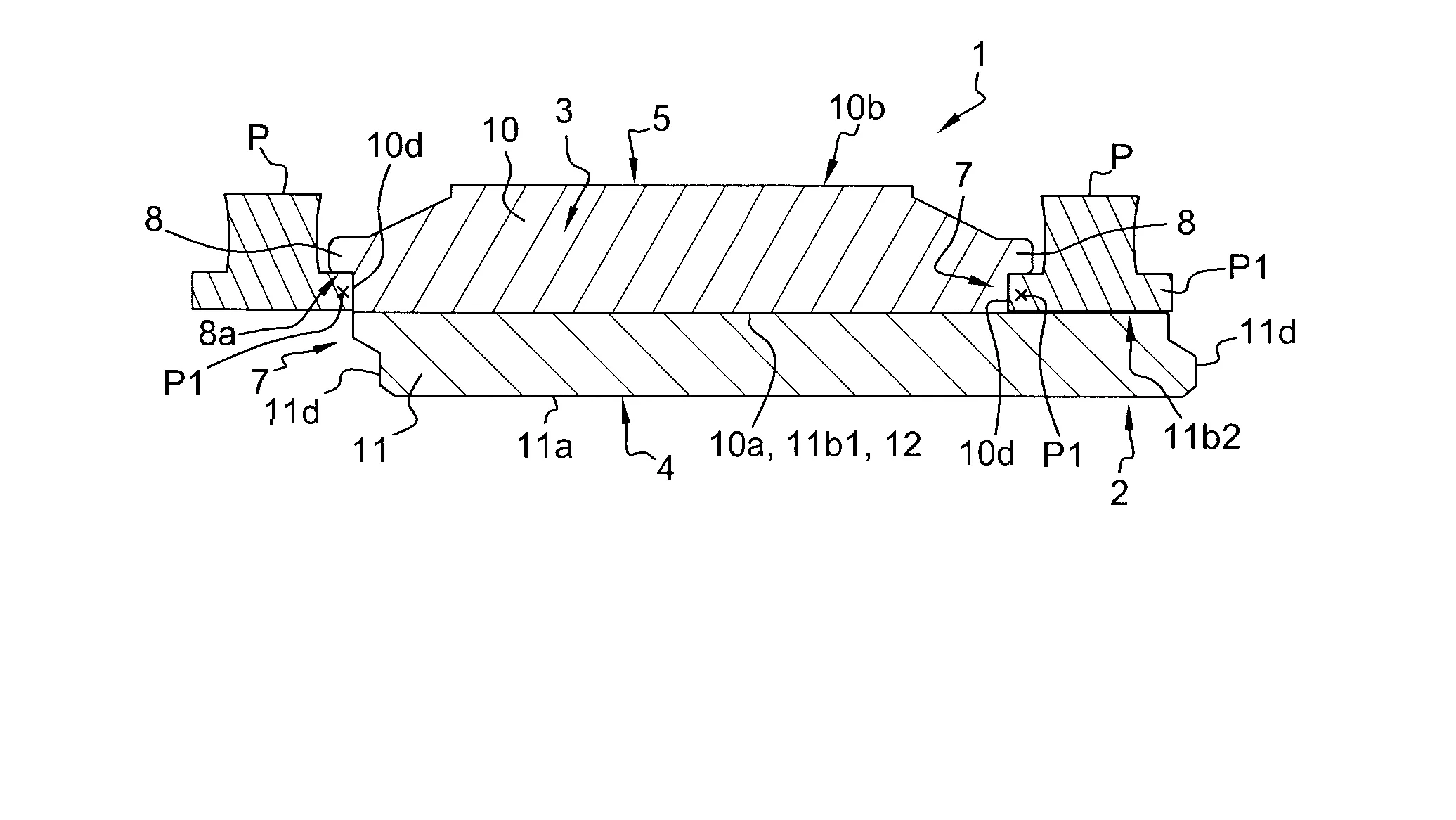 Voutain avec languette de finition