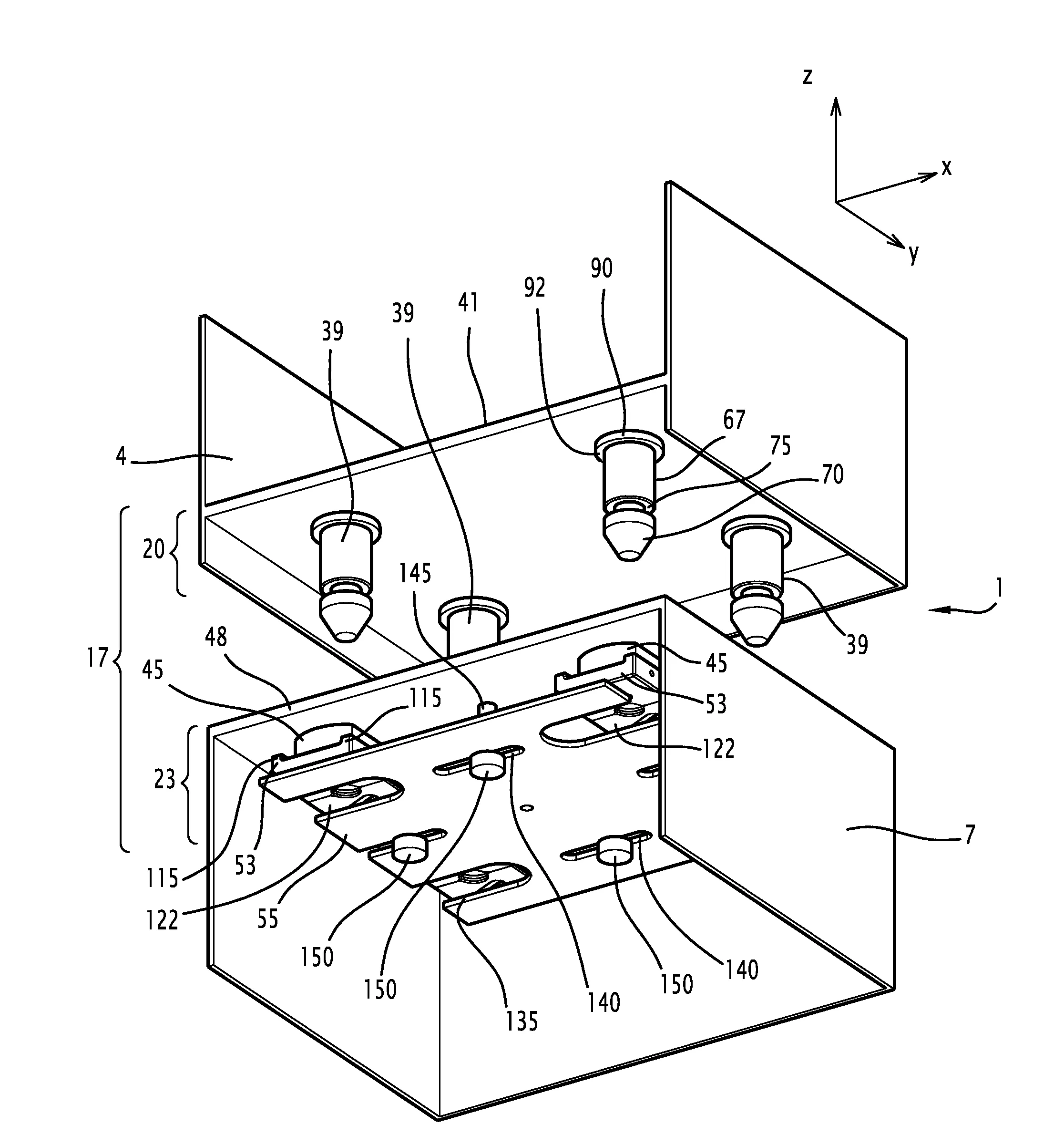 Terminal de paiement en deux parties comportant un dispositif d'assemblage