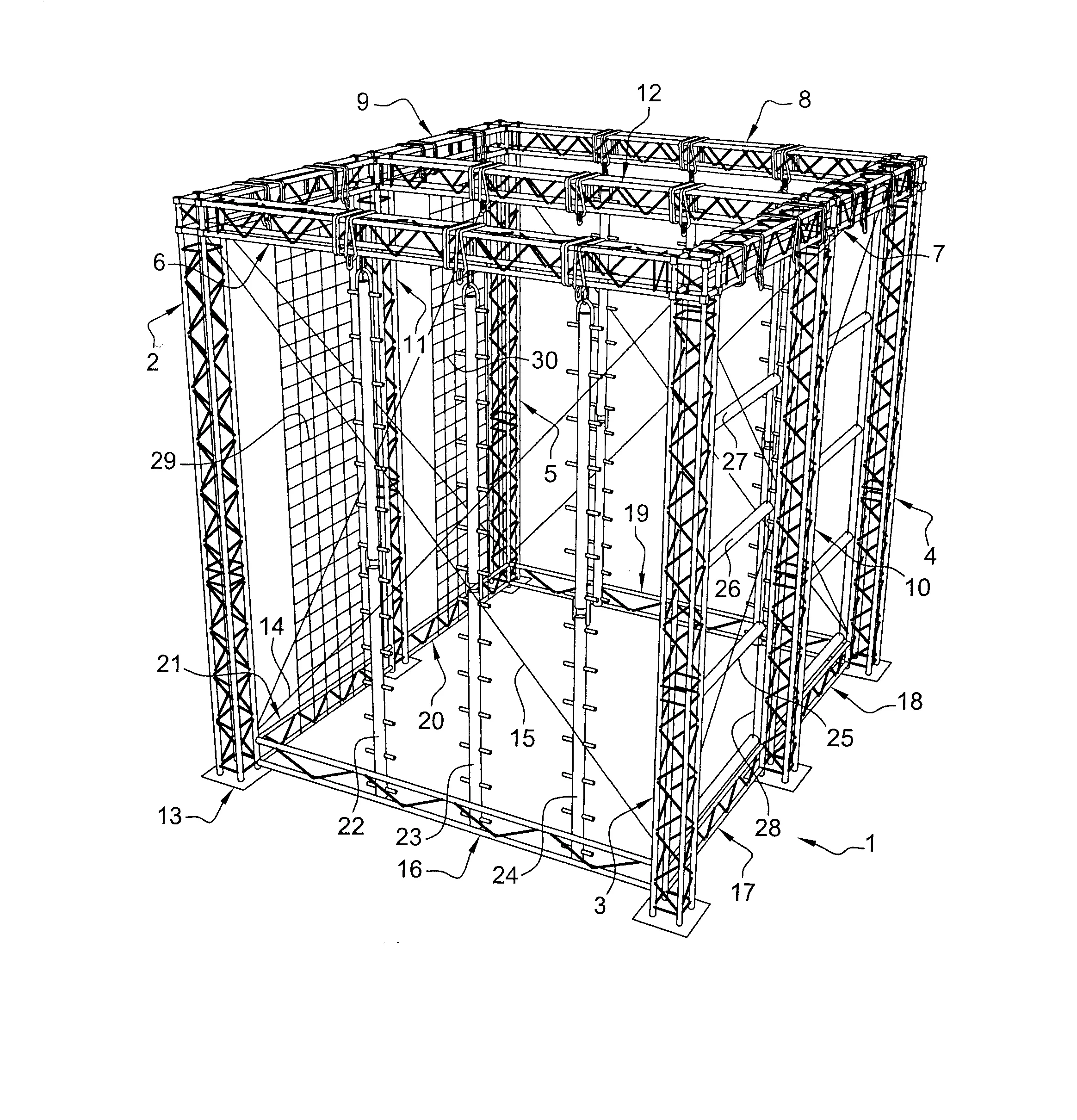 Structure hors sol pour activites sportives ou ludiques