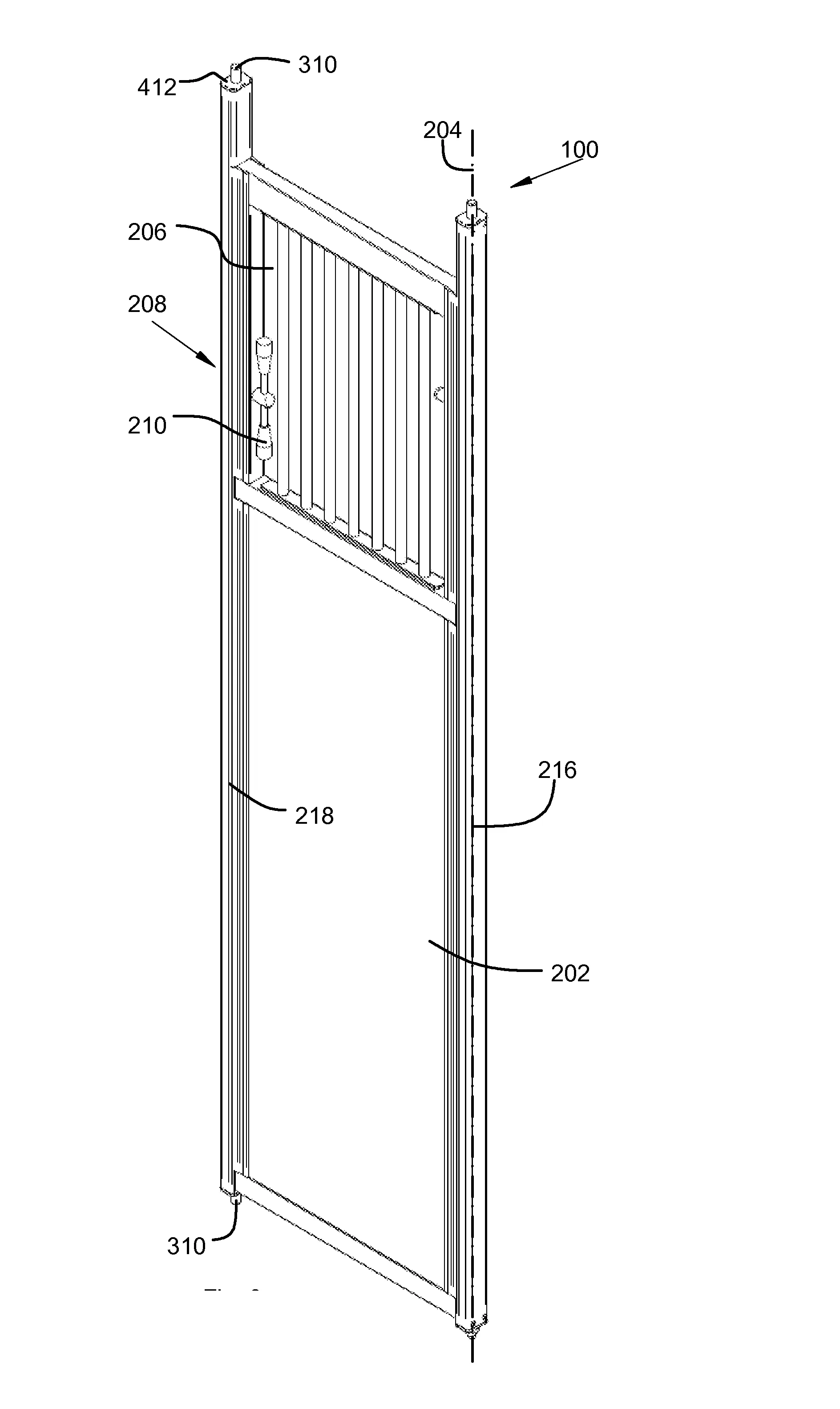 Porte pour un vehicule du type vehicule de transport d'animaux