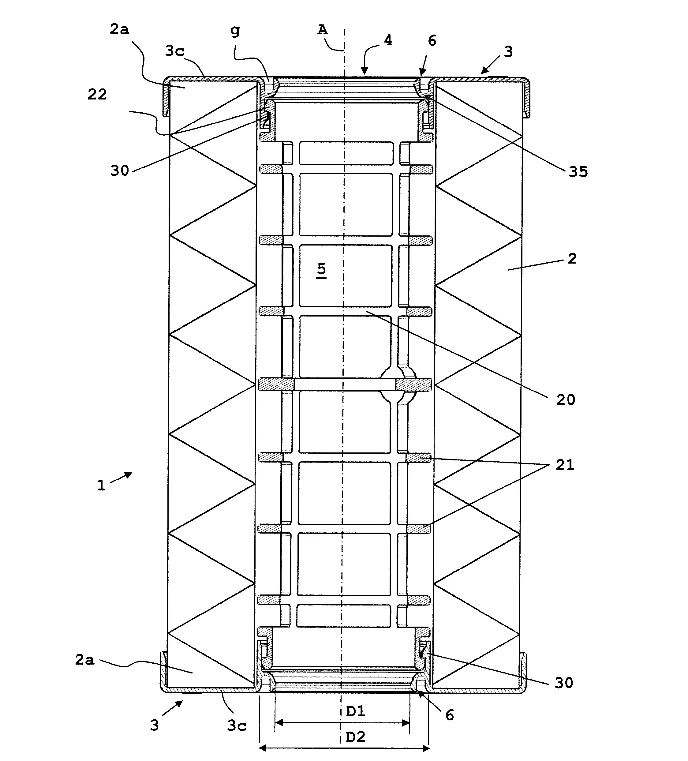 Element filtrant a levre d'etancheite destine a un filtre a liquides