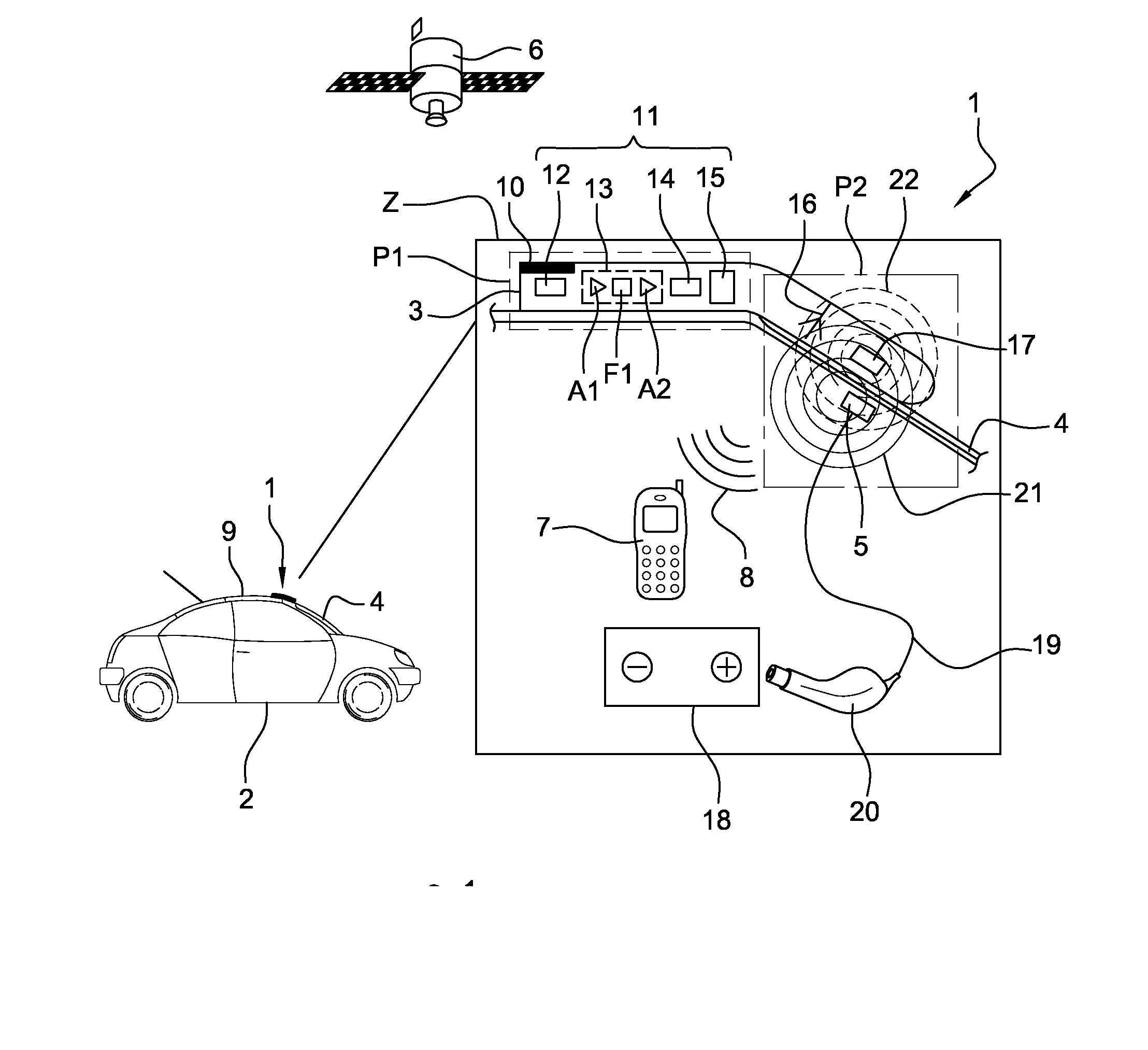 Systeme de reception de donnees satellitaires