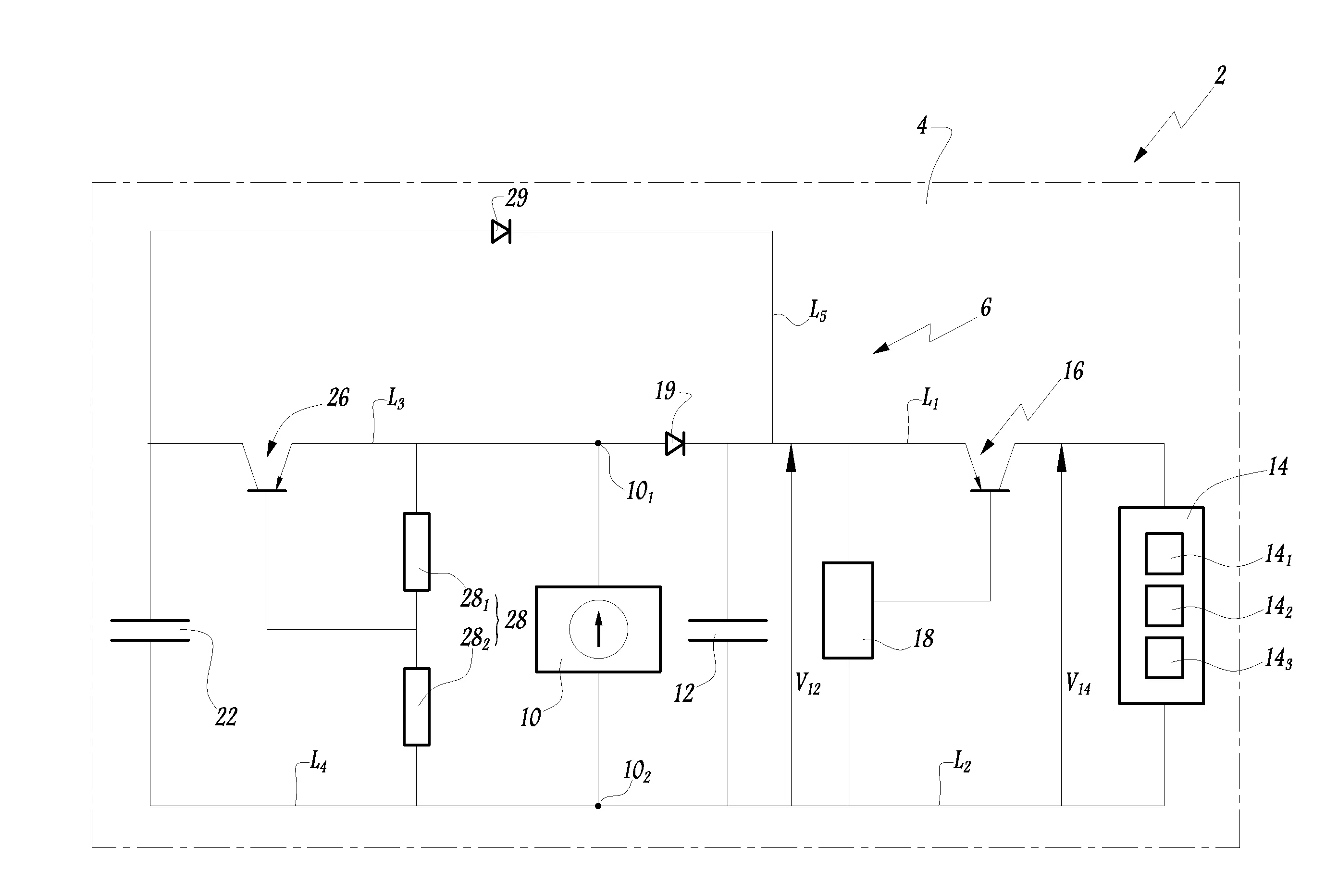 Dispositif sans pile avec moyens de communication sans fil et procede de gestion de l'alimentation en courant electrique de ces moyens de communication