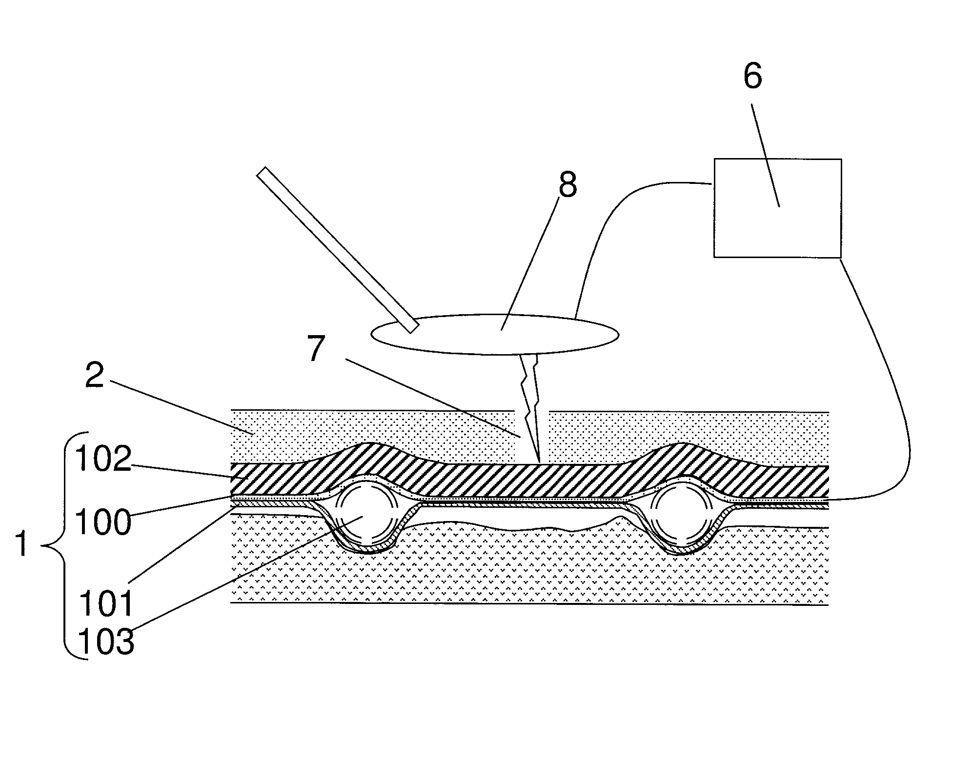 Geocomposite permettant la detection de fuite par un balai electrique et procede d'utilisation