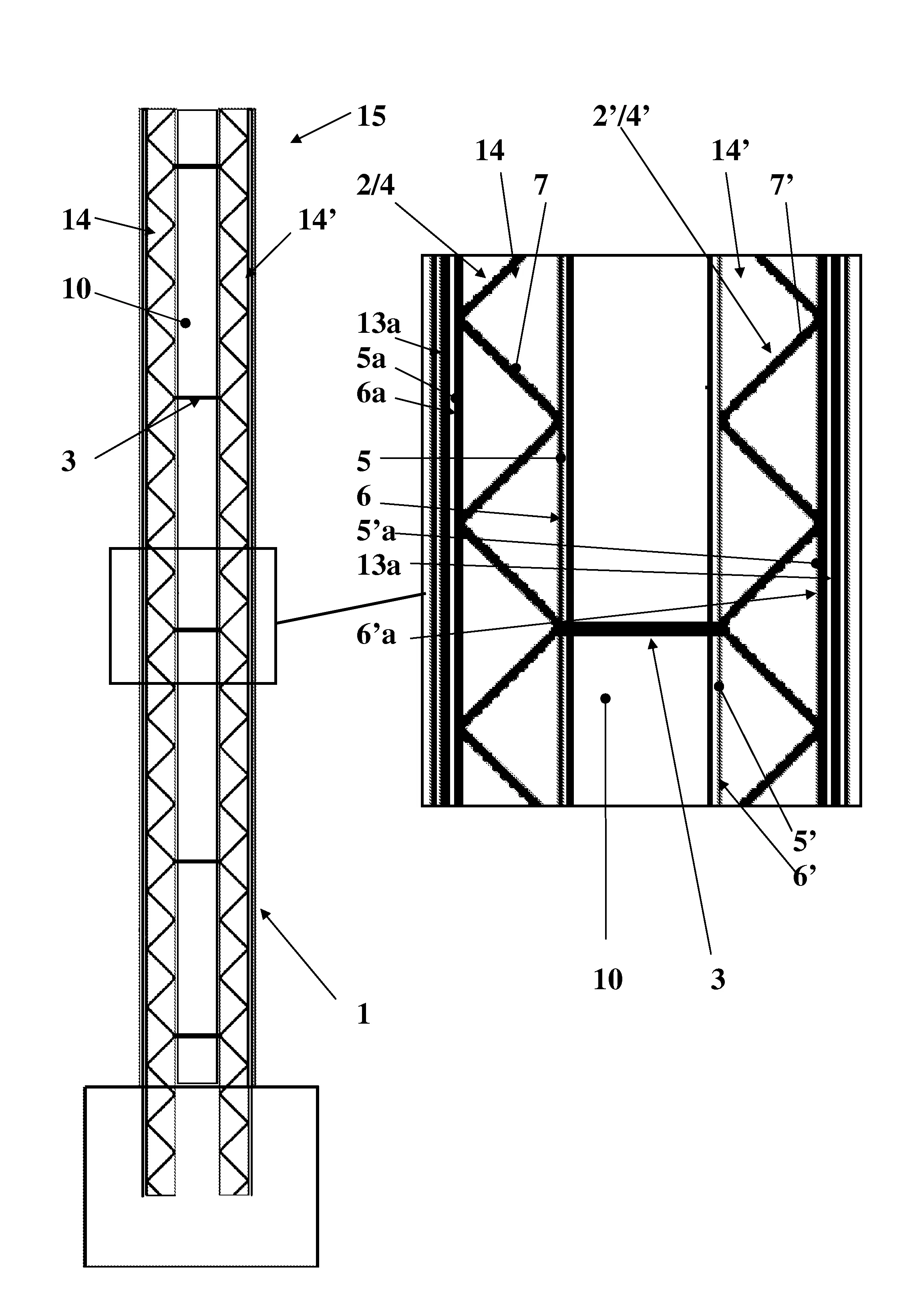 Element de construction, mur comportant un tel element de construction