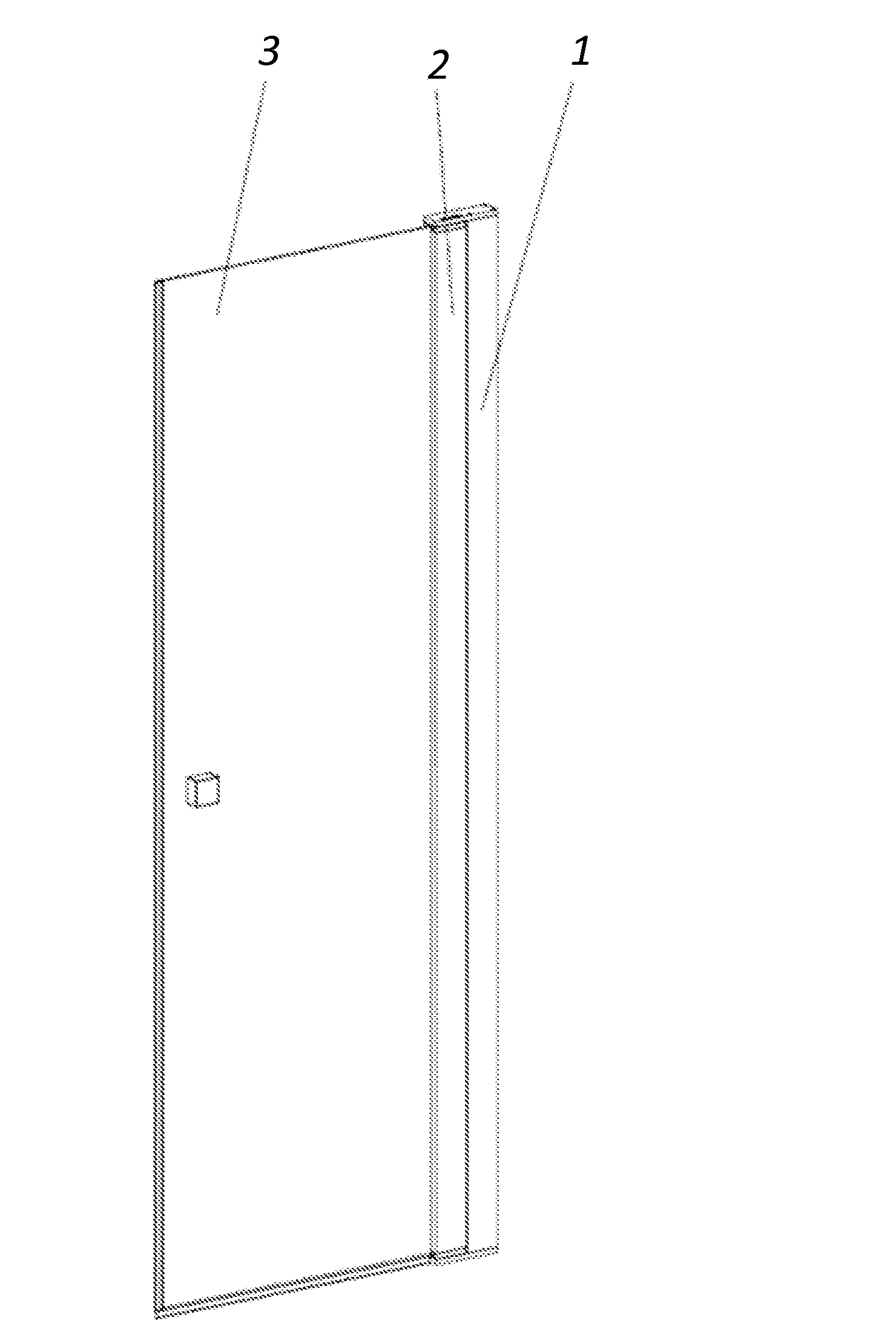 Porte destinee a equiper un emplacement de douche