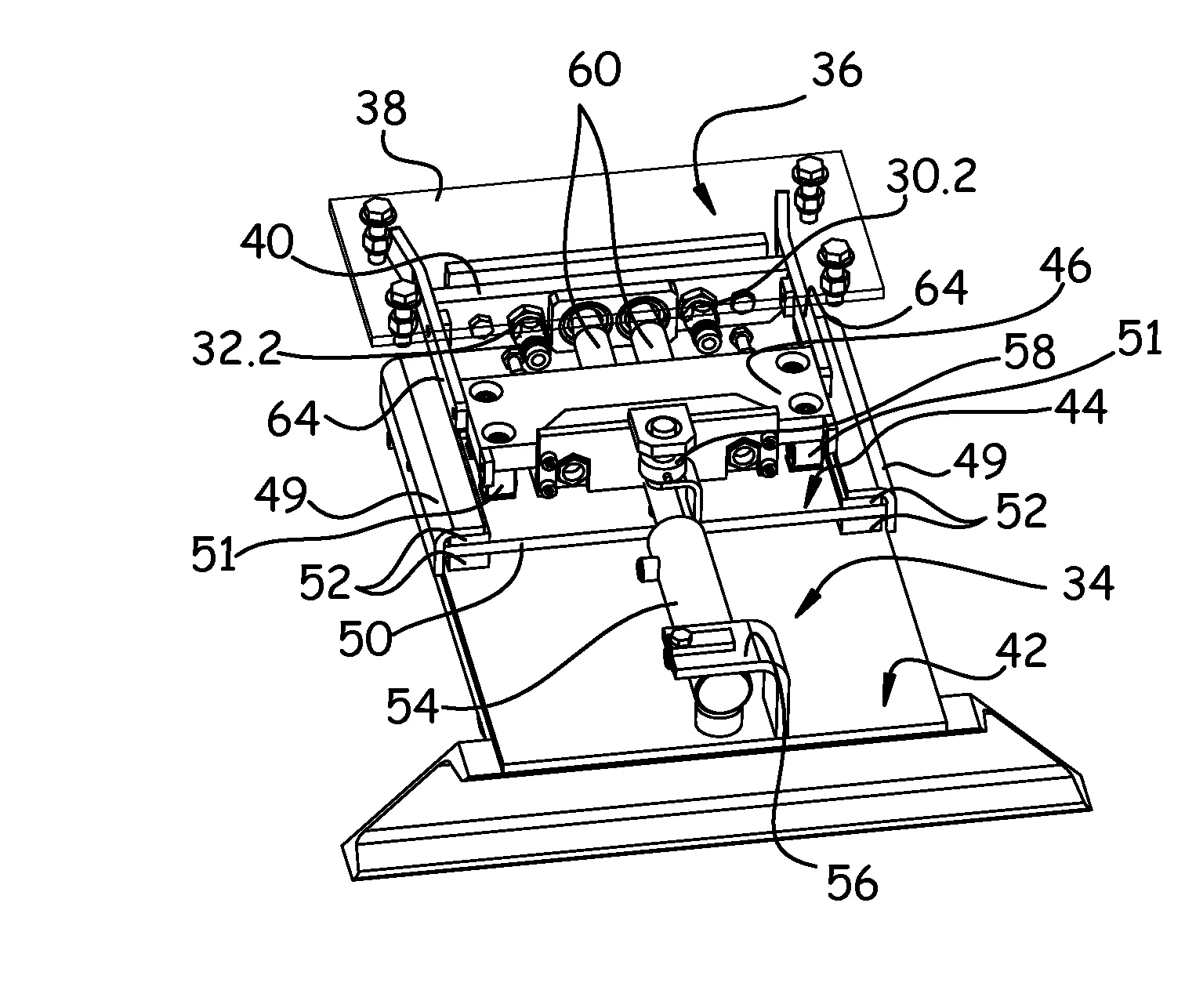 Dispositif de connexion hydraulique entre un plateau amovible et son support roulant