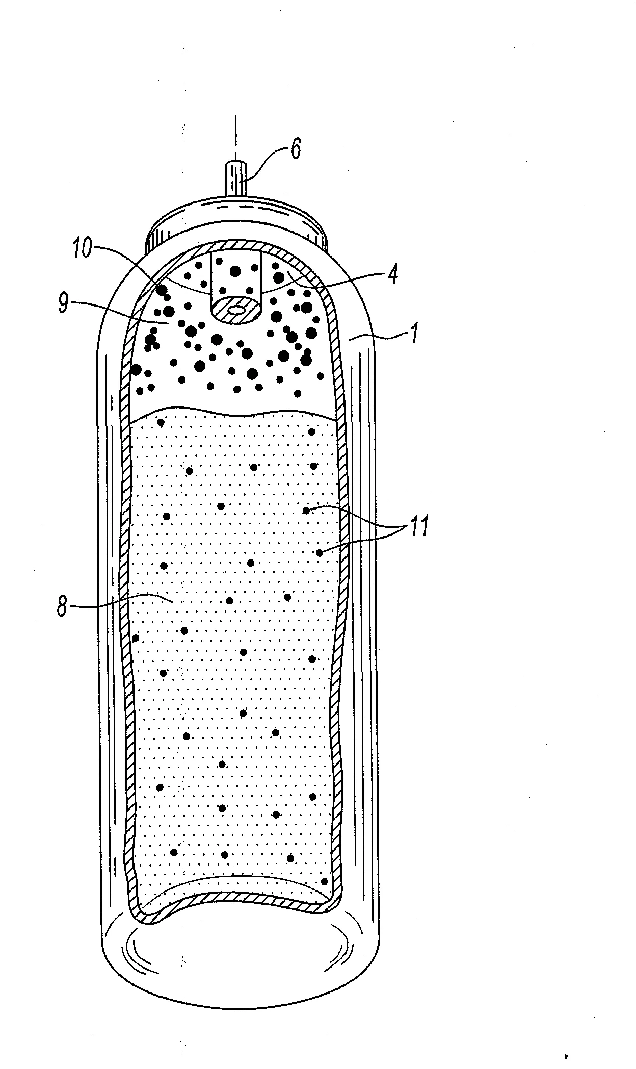 Cartouche d'un combusttible avec un additif a plage d'explosibilite tres large et ce combustible