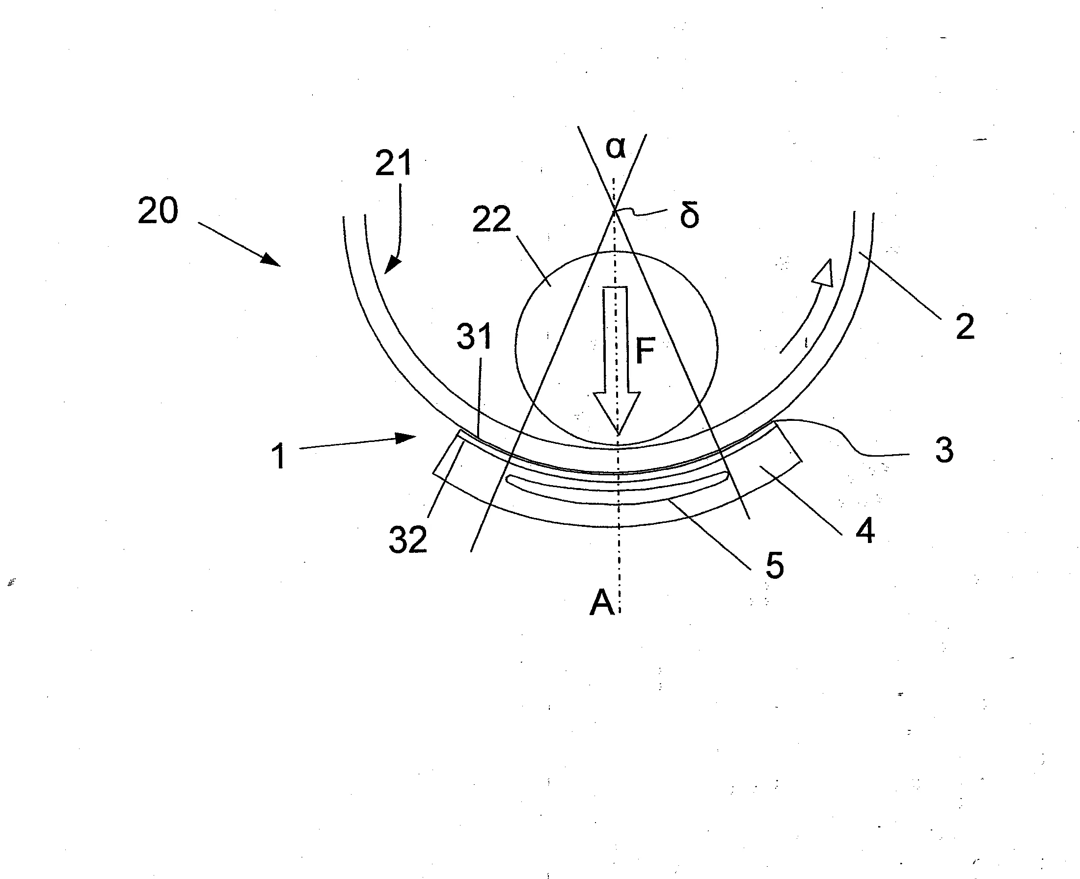 Palier hydrodynamique destine a soutenir un cylindre anime d'un mouvement de rotation autour de son axe