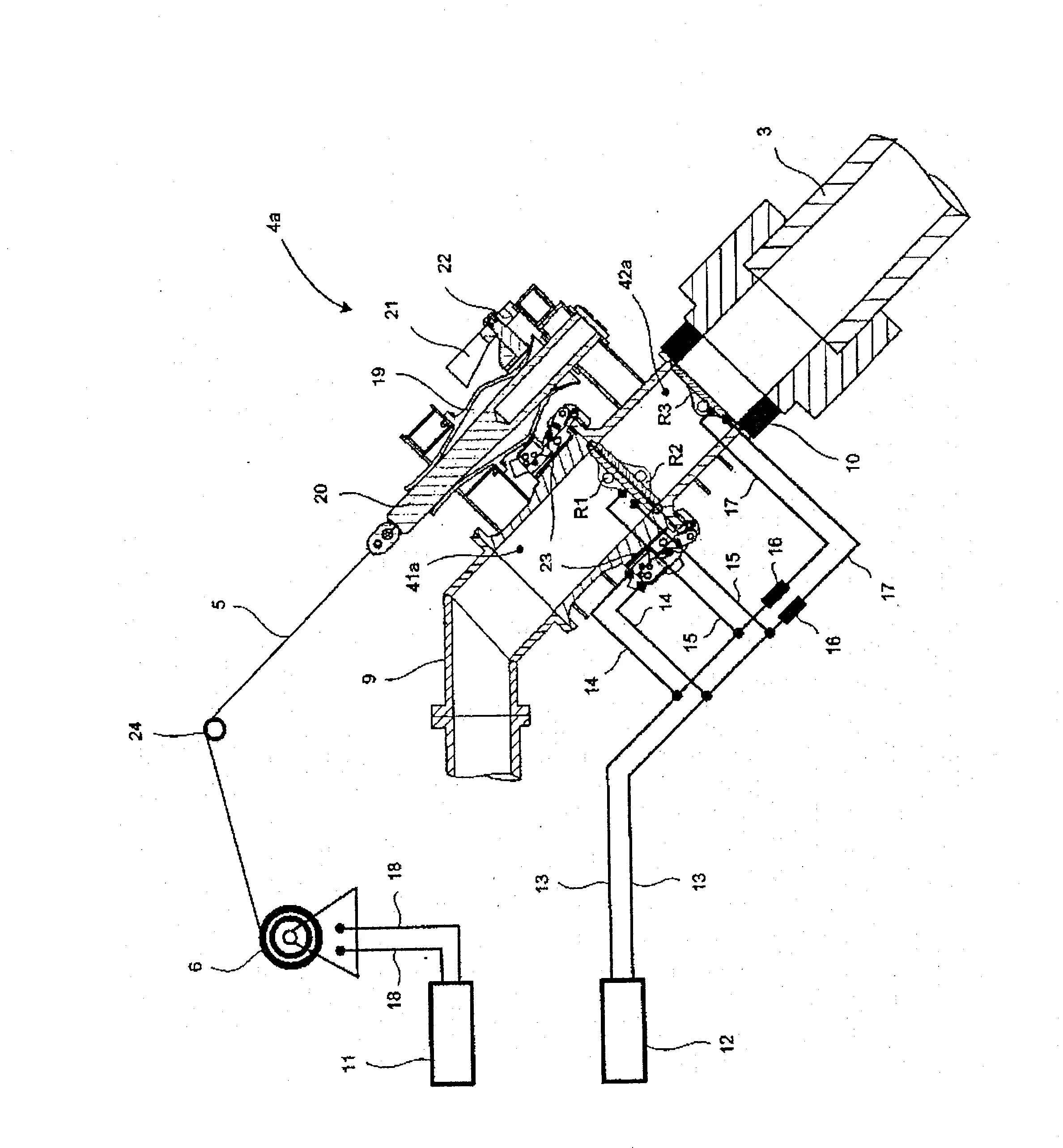 Installation de transfert de fluide.
