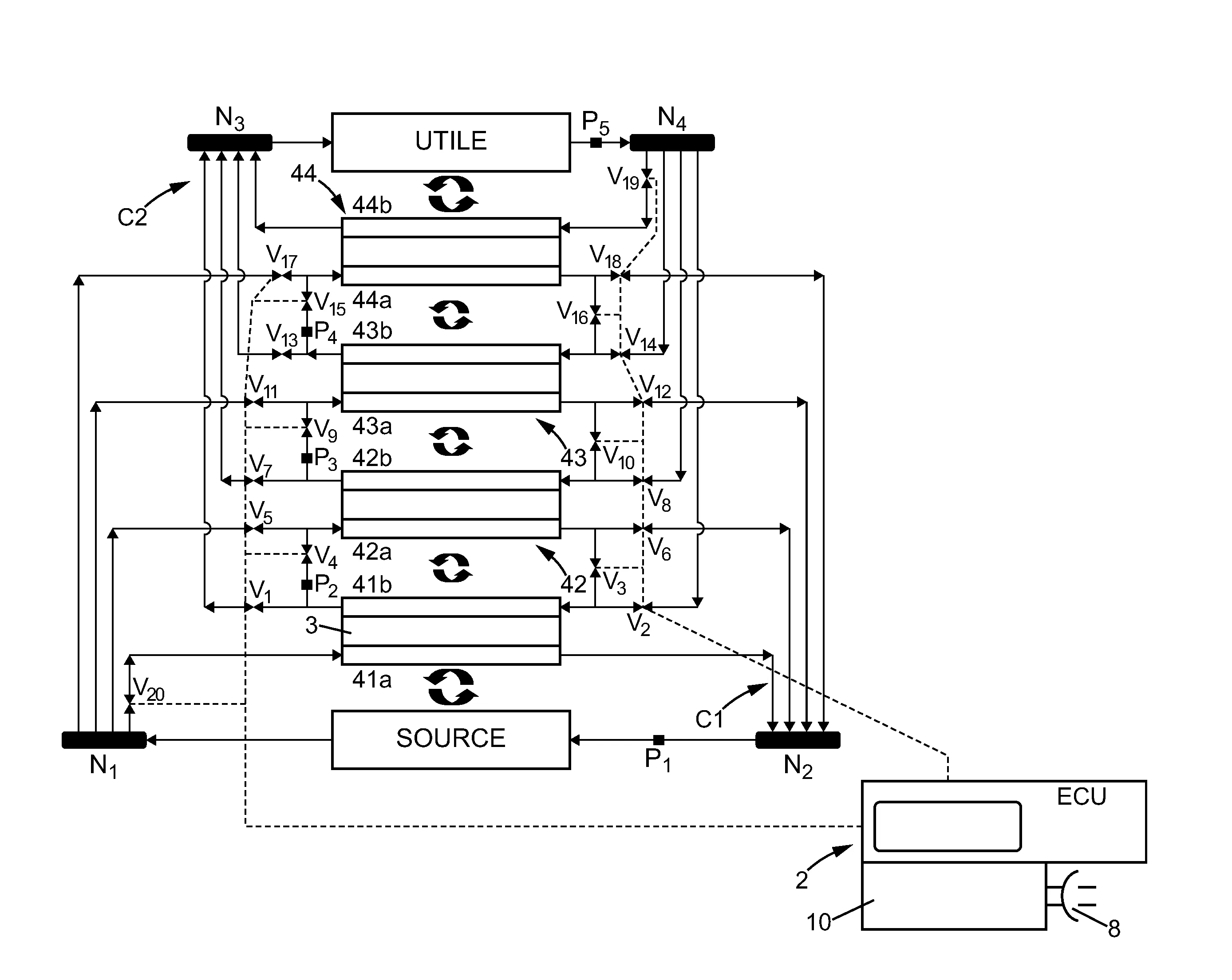 Procede et systeme de controle d'une pompe a chaleur a modules thermoelectriques