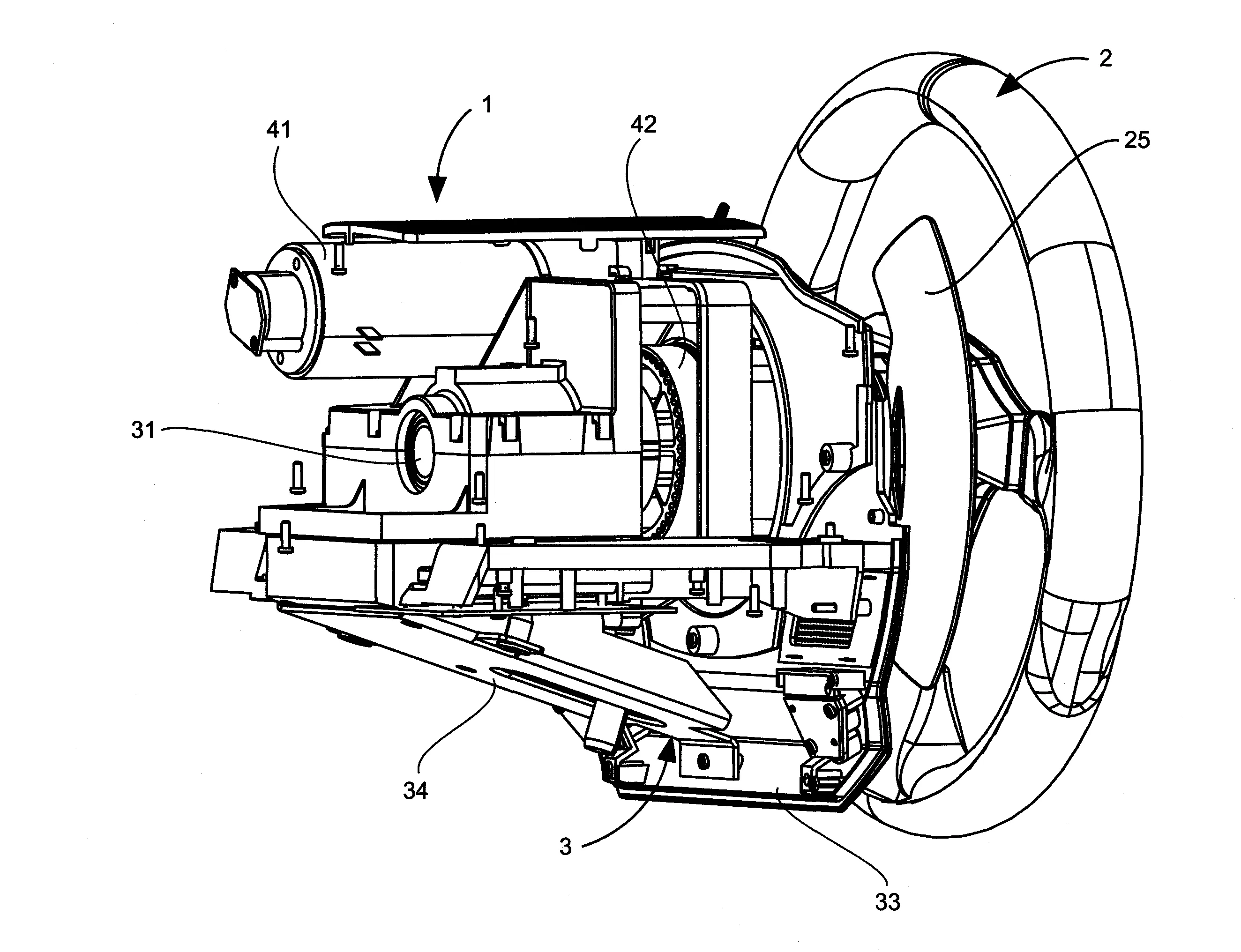 Controleur de jeu a colonne de direction