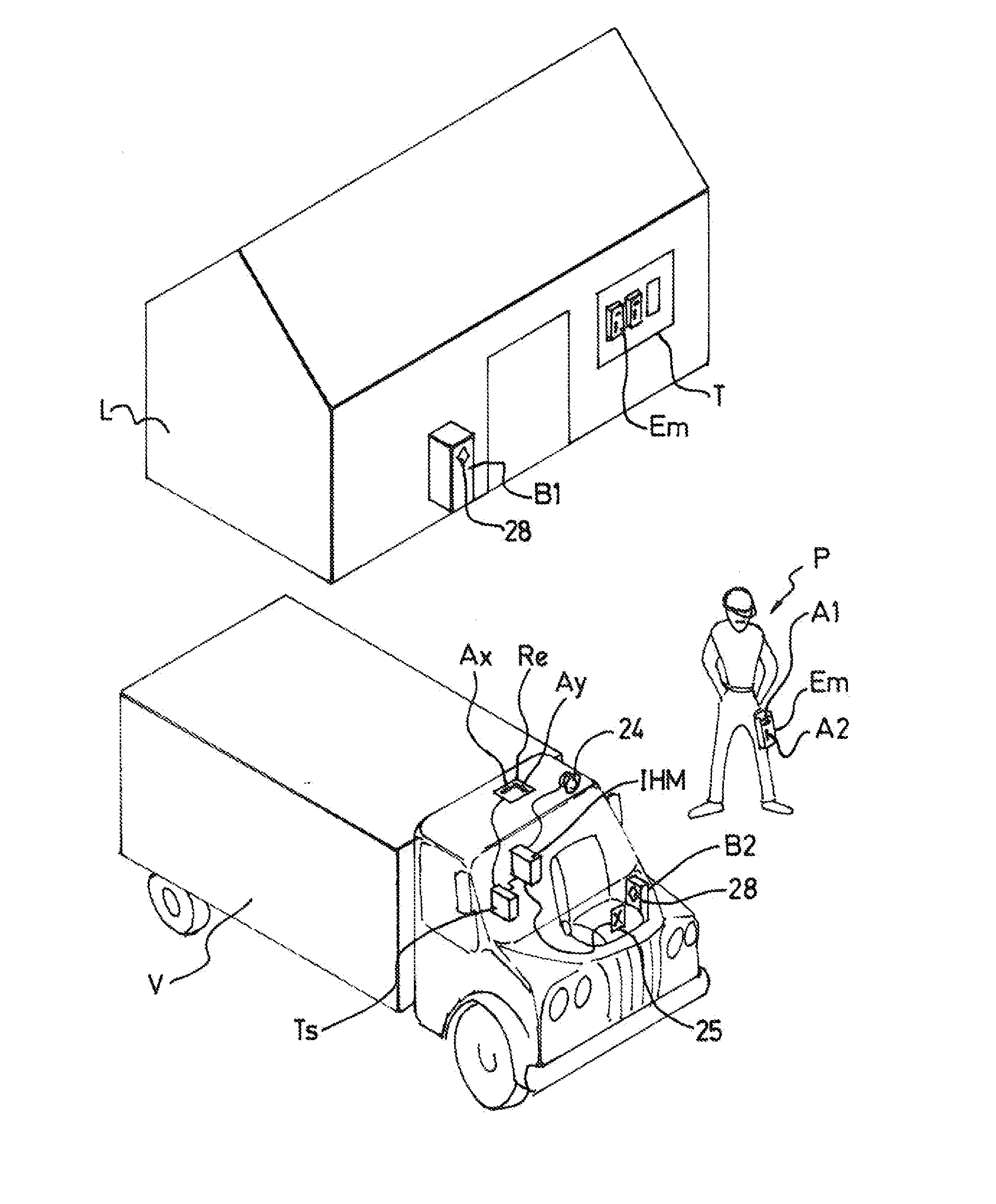 Procede et dispositif de signalisation d'un obstacle potentiel, tel qu'un pieton, a destination d'un conducteur de vehicule, notamment d'un conducteur d'engin.