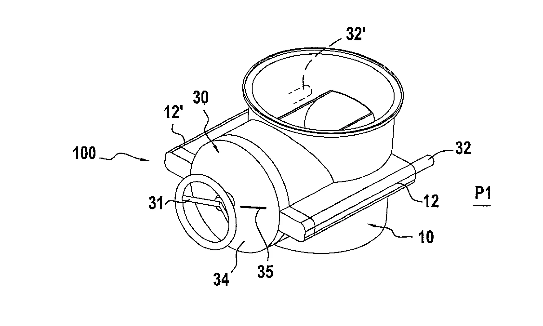 Systeme de recuperation pour cuve de traitement comportant des objets tels que des dechets traites