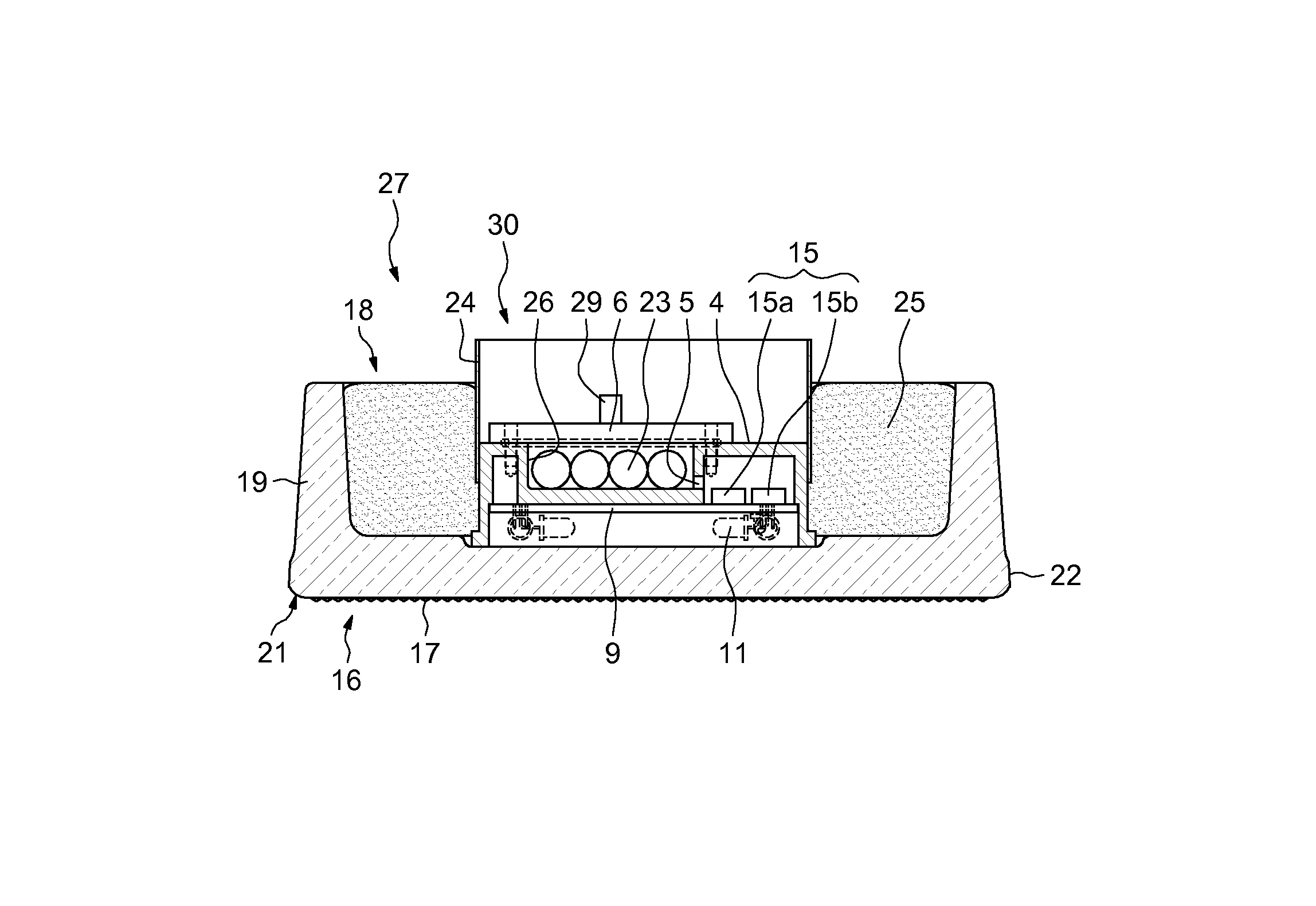 Boitier d'eclairage autorechargeable et pave lumineux associe