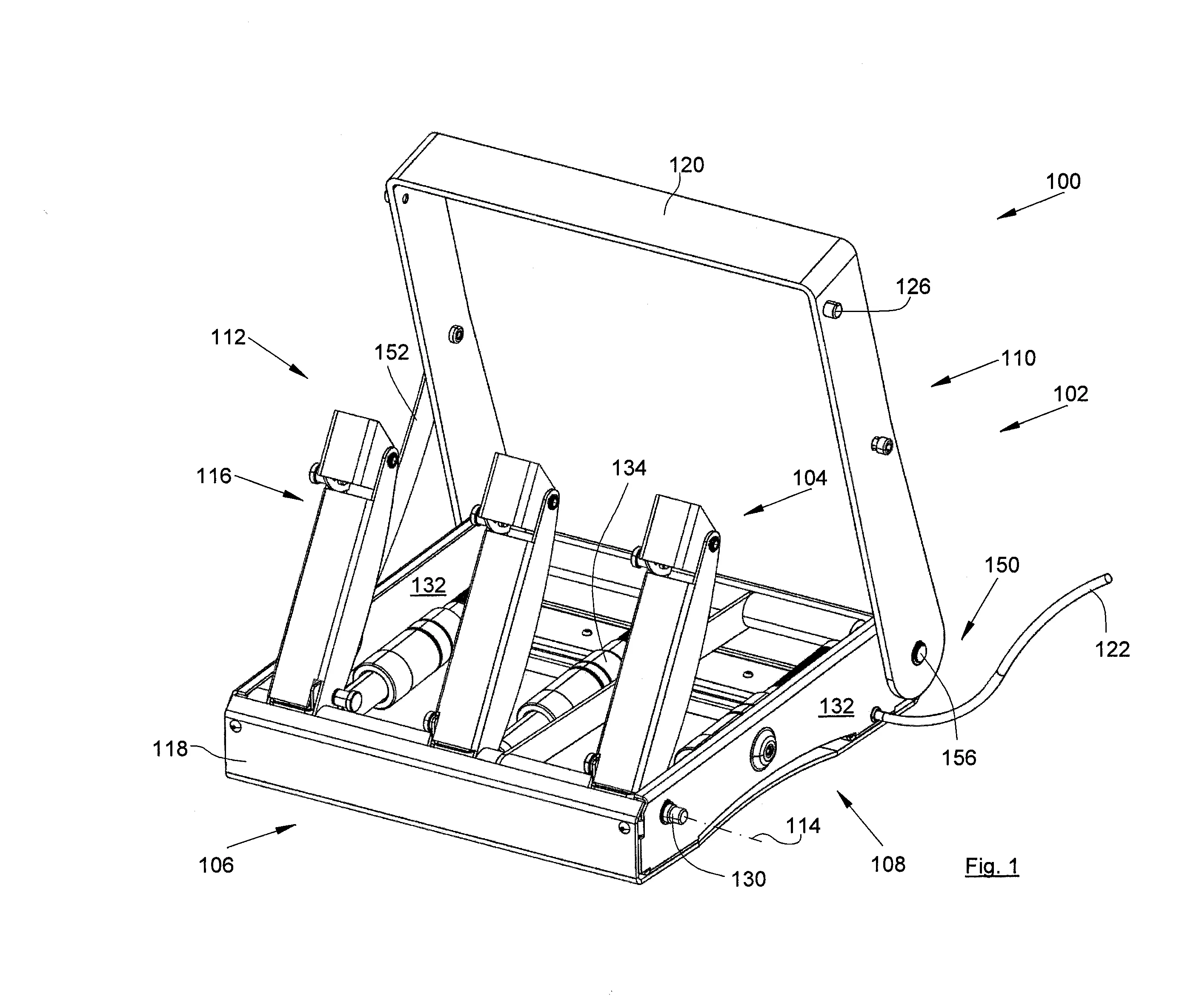 Pedalier pour jeu video ou simulation de conduite