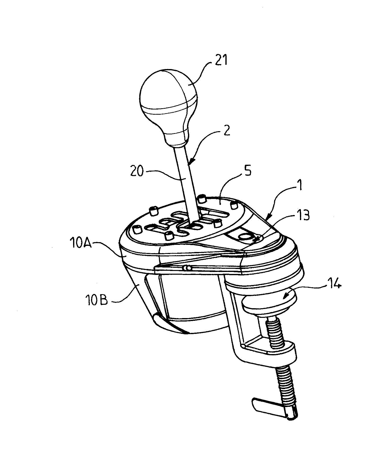 Boite de vitesses a mode sequentiel et mode manuel pour jeu video