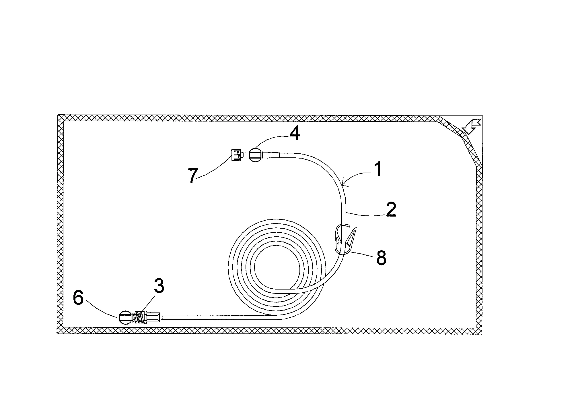 Tubulure pour le conditionnement d'une solution de perfusion prete a l'emploi destinee a etre administree par voie parenterale