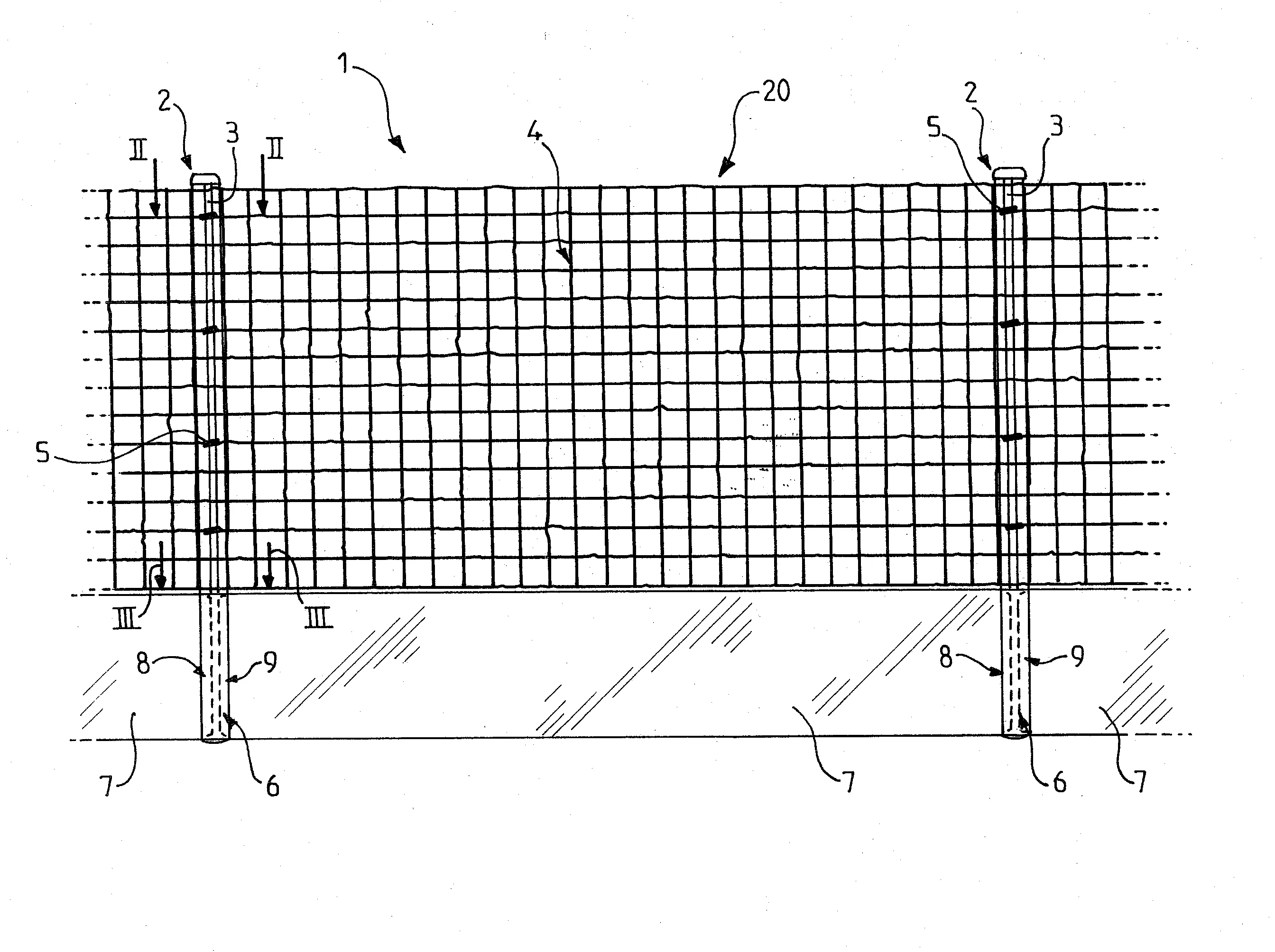 Dispositif pour la realisation de cloture