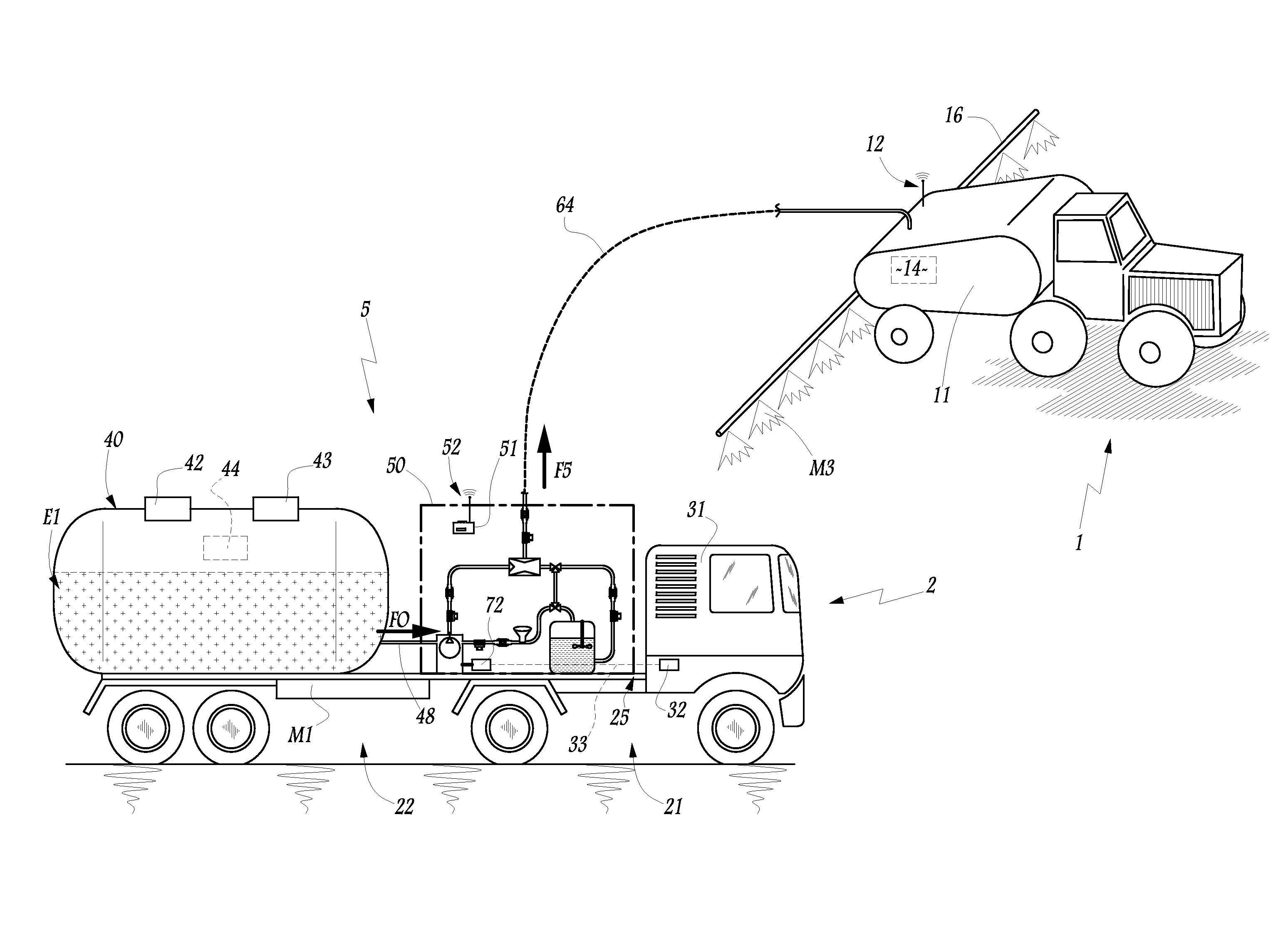 Systeme et procede de remplissage d'une cuve de pulverisateur