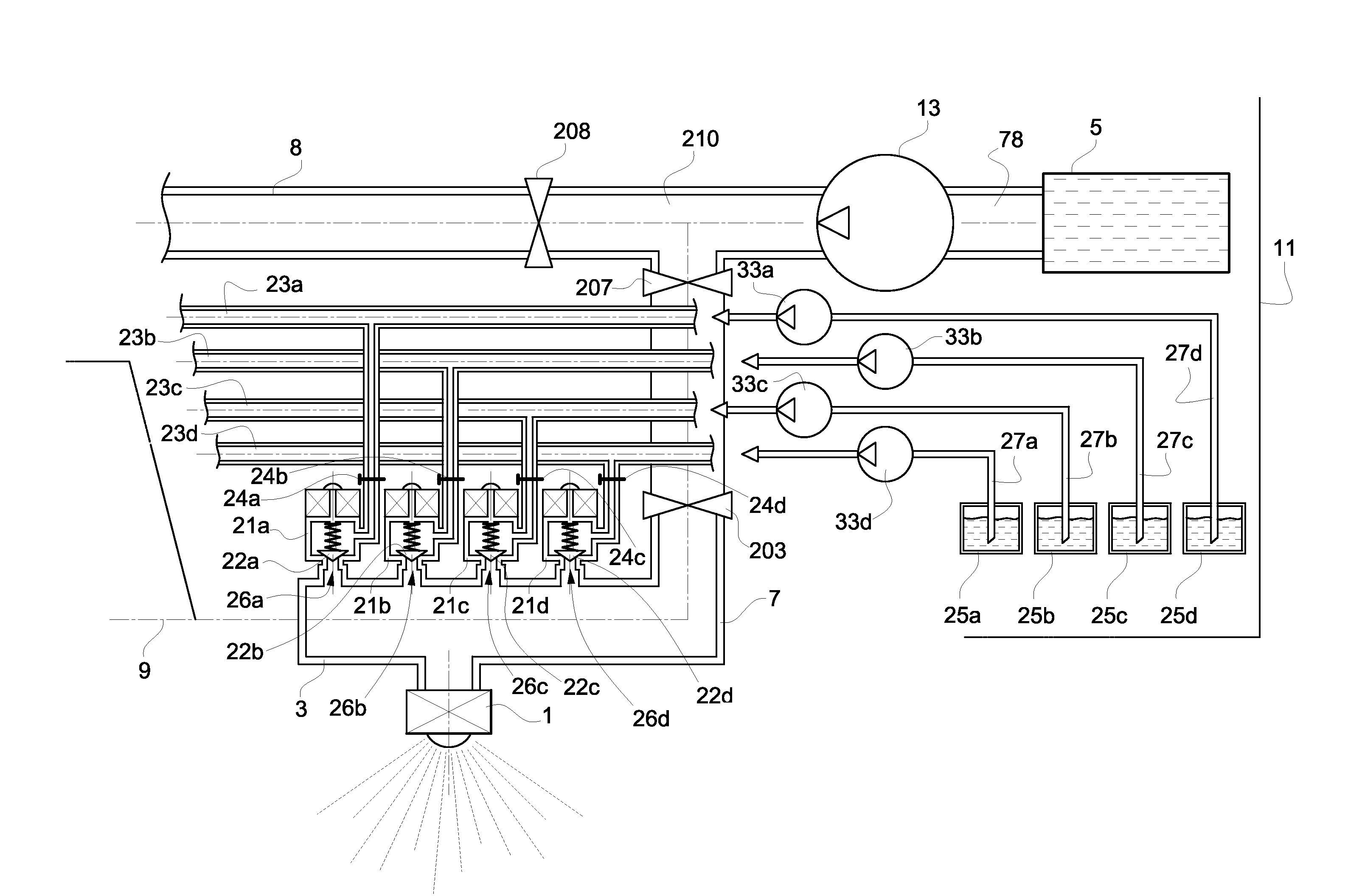 Ensemble de pulverisation et pulverisateur equipe d'au moins un tel ensemble