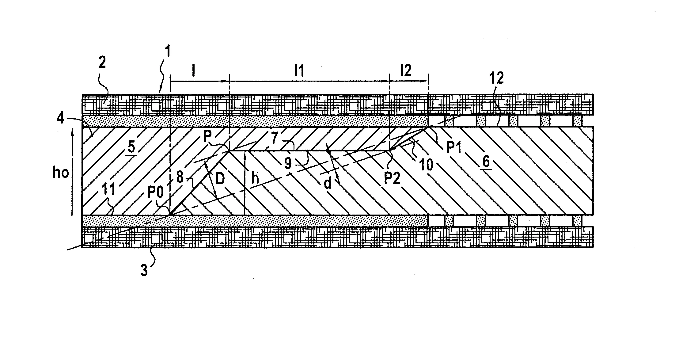 Stratifie elastique a resistance aux efforts renforcee