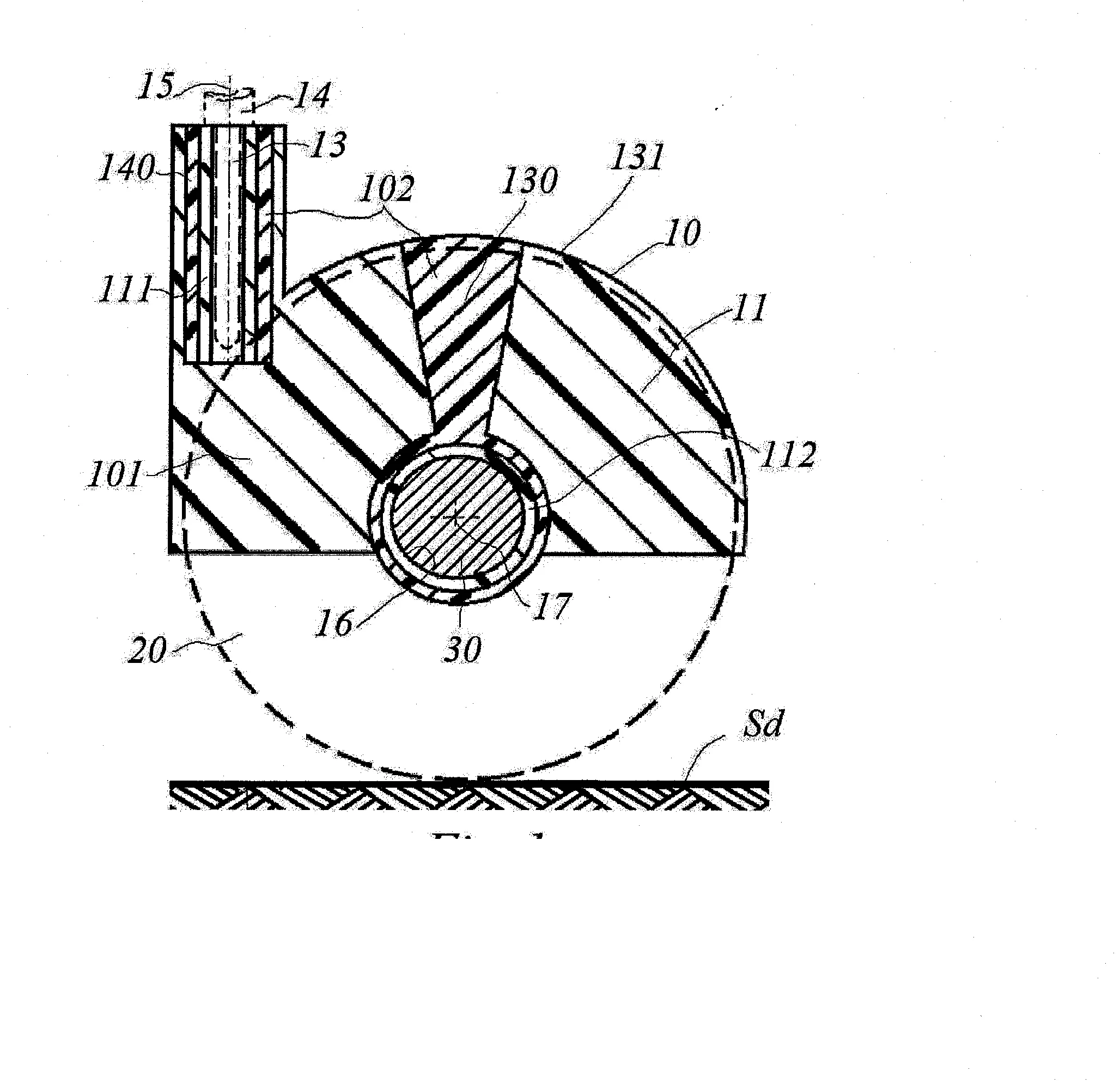 Roulette amortisseur