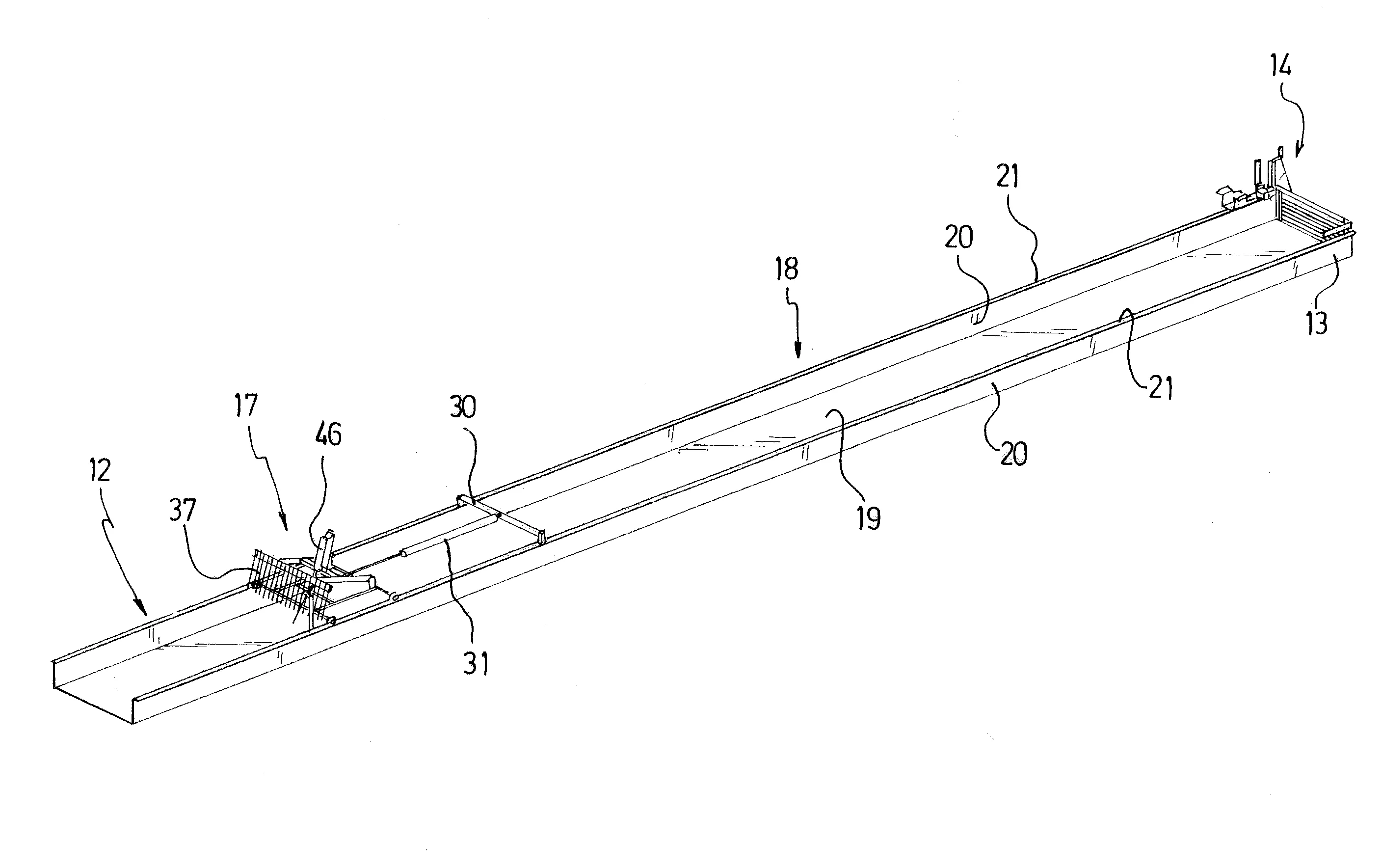 Dispositif de groupage en lots d'objets flottants a poussoir motorise de superposition des objets.