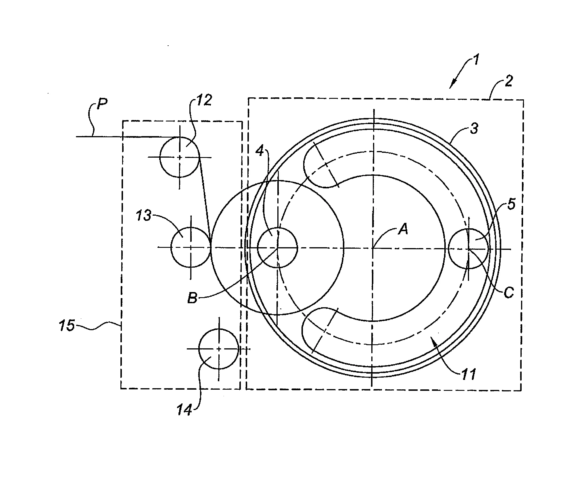 Machine d'enroulement d'un produit continu en forme de feuille pour former des bobines