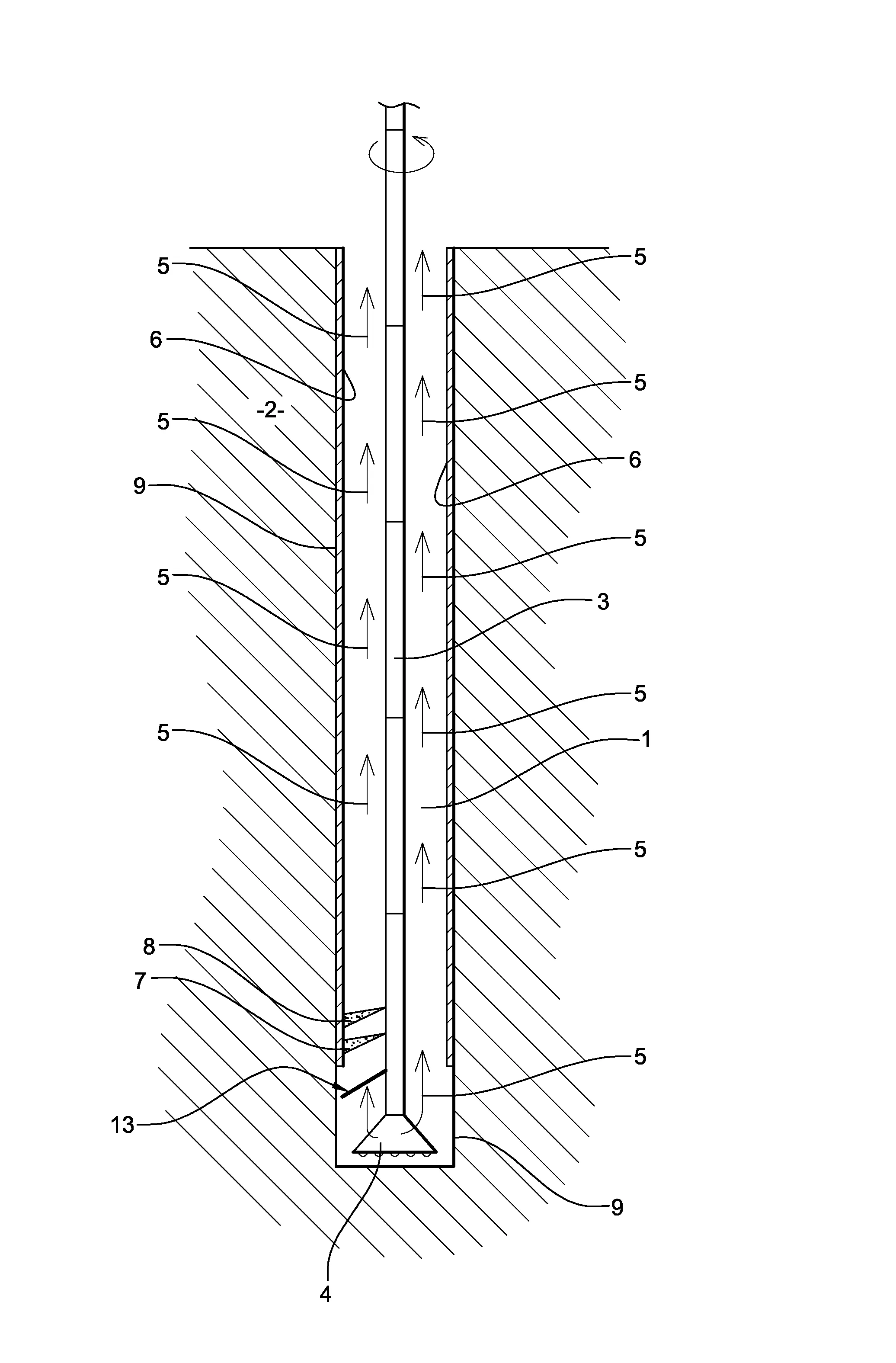 Procede de forage et de chemisage d'un puits