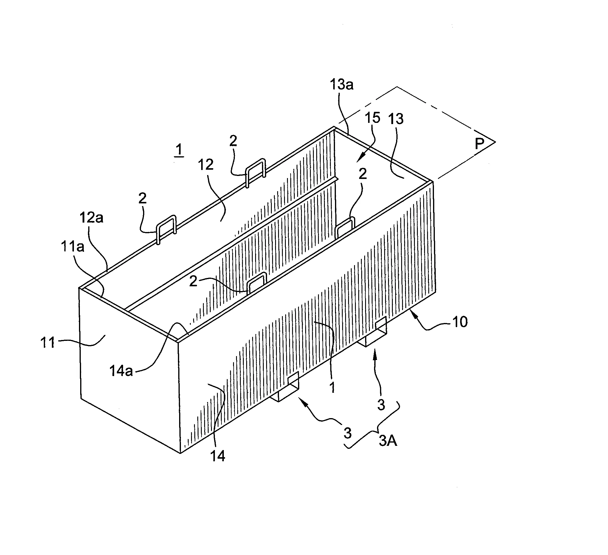 Casier notamment pour dechets radioactifs
