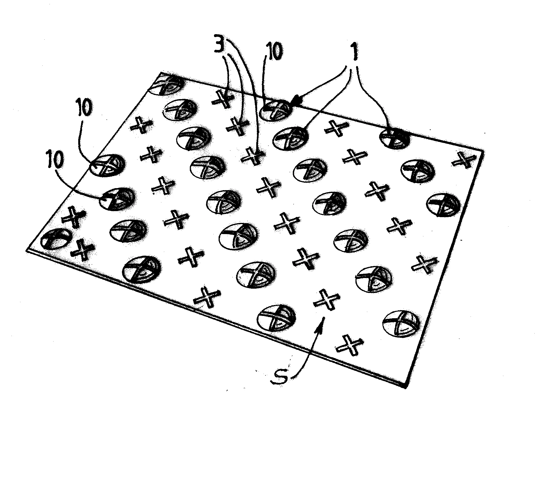 Plaque a plots thermiquement isolante