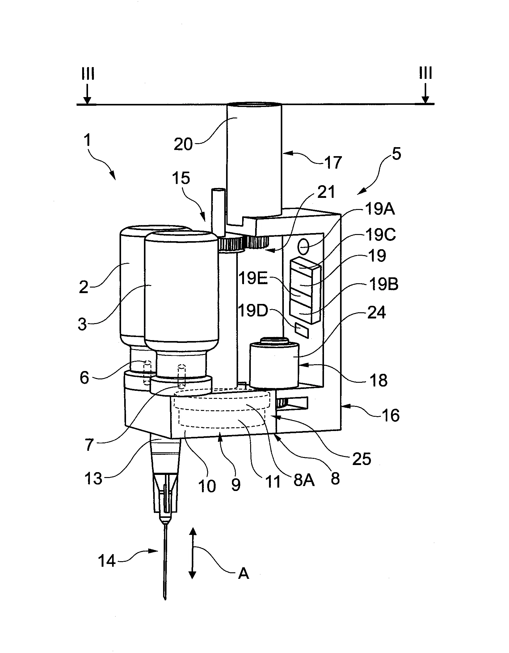 Dispositif pour melanger deux constituants