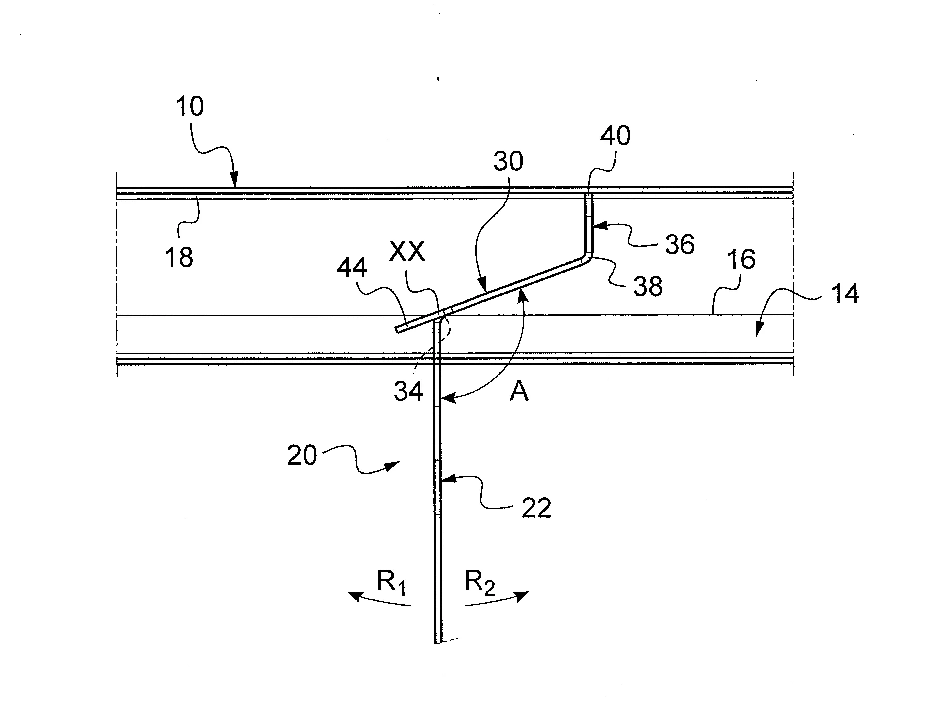 Dispositif pour le classement de dossiers en position verticale sur des etageres