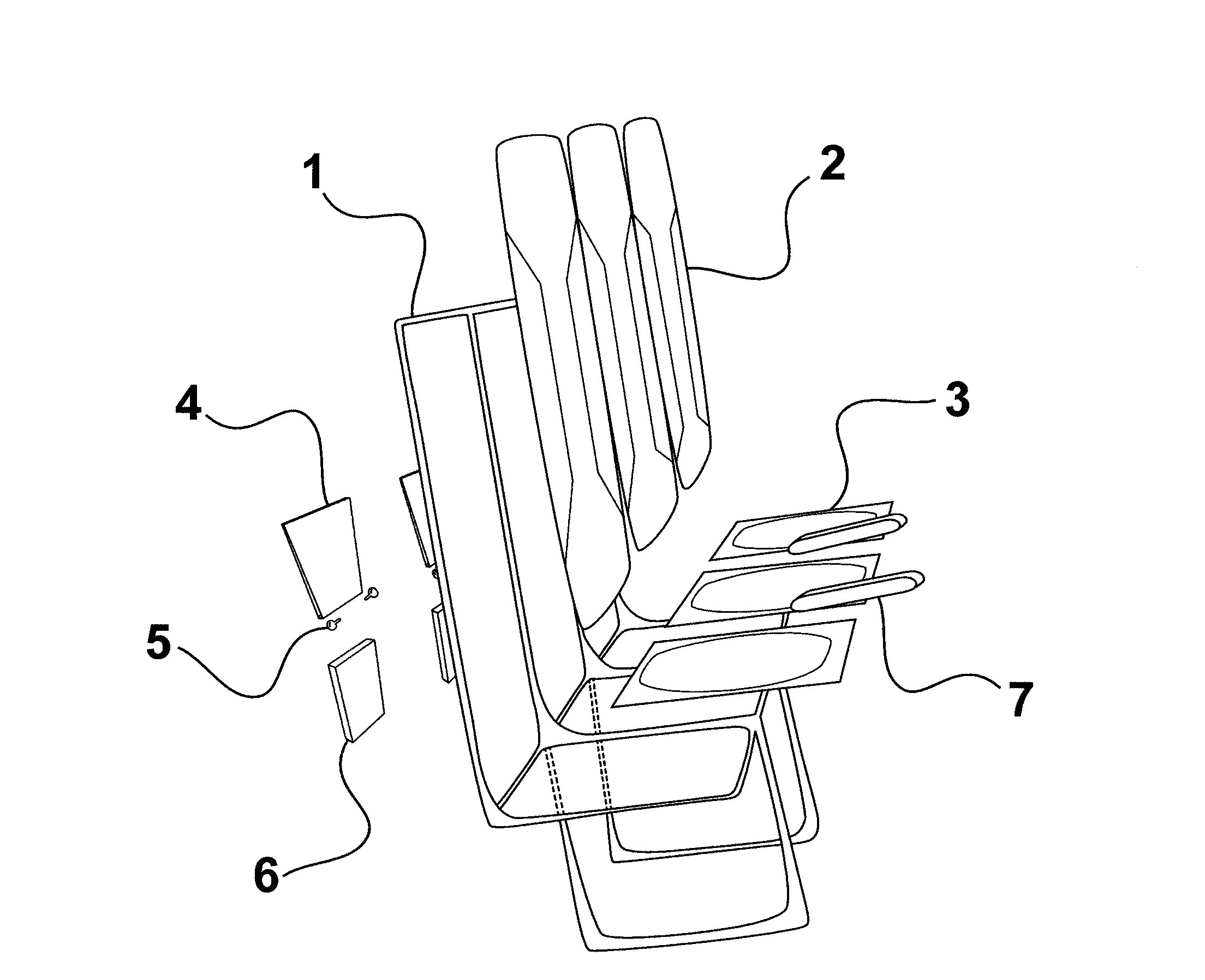 Siege monopiece ultra-leger pour aeronef