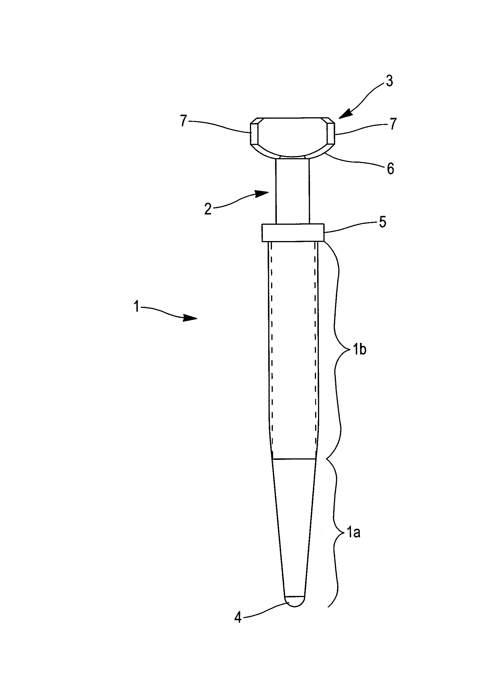 Tenon dentaire a tete orientable