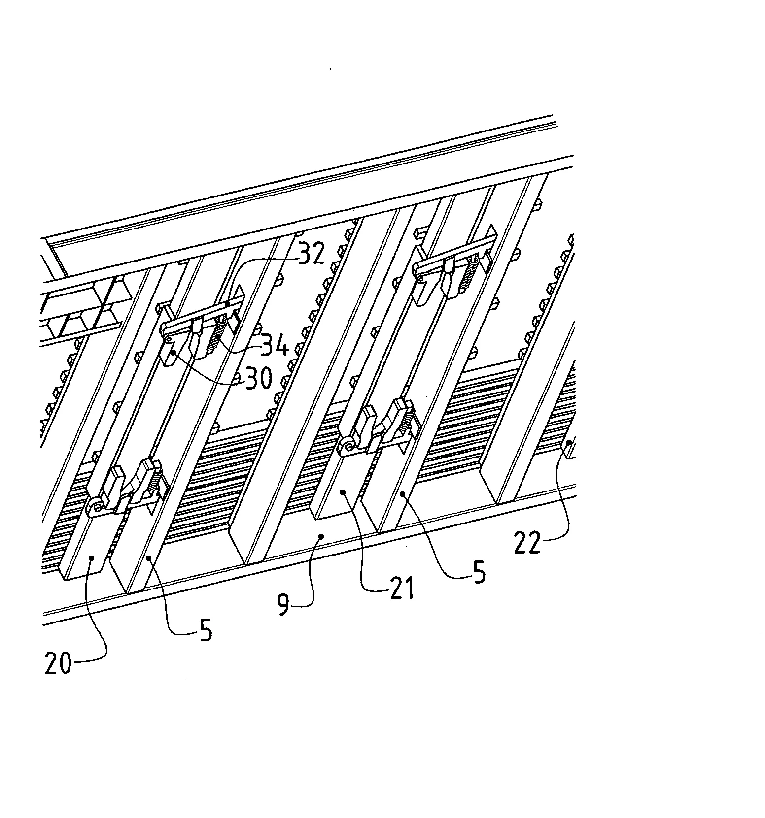 Plateau de chargement a plancher mobile notamment pour conteneur